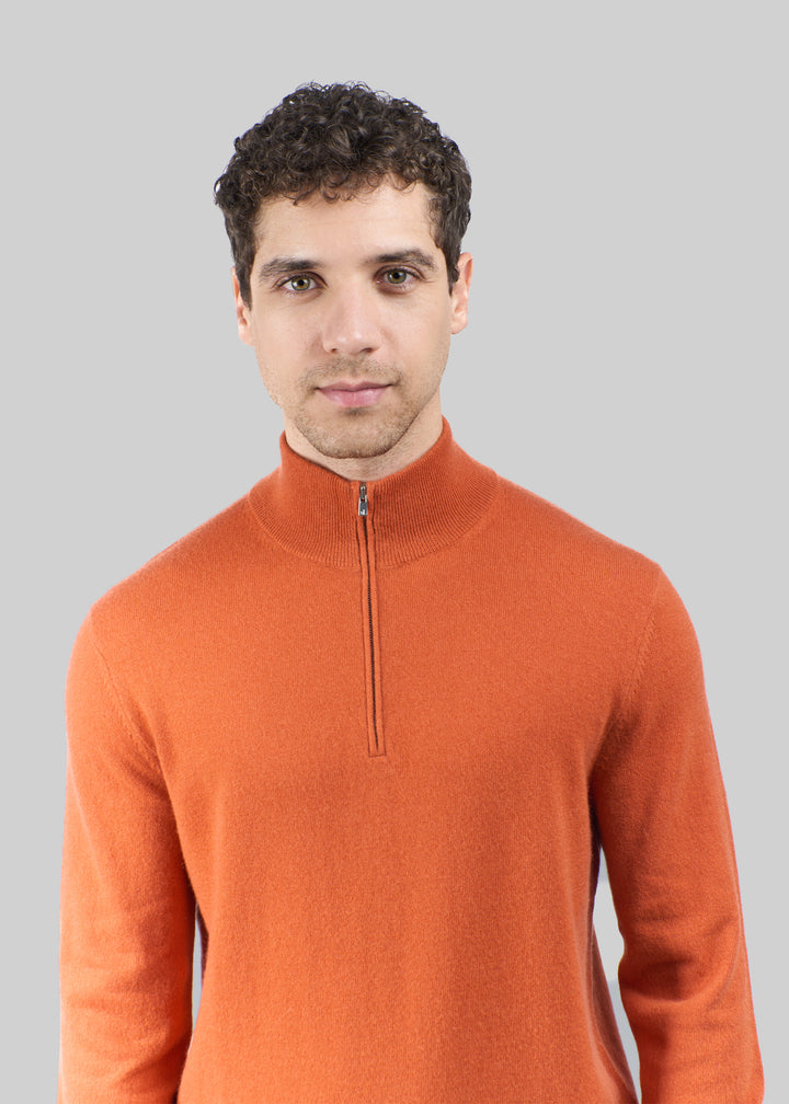 Liscio Cashmere Half Zip Jumper