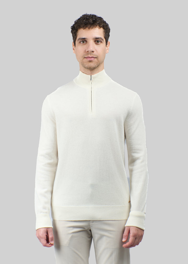 Liscio Cashmere Half Zip Jumper