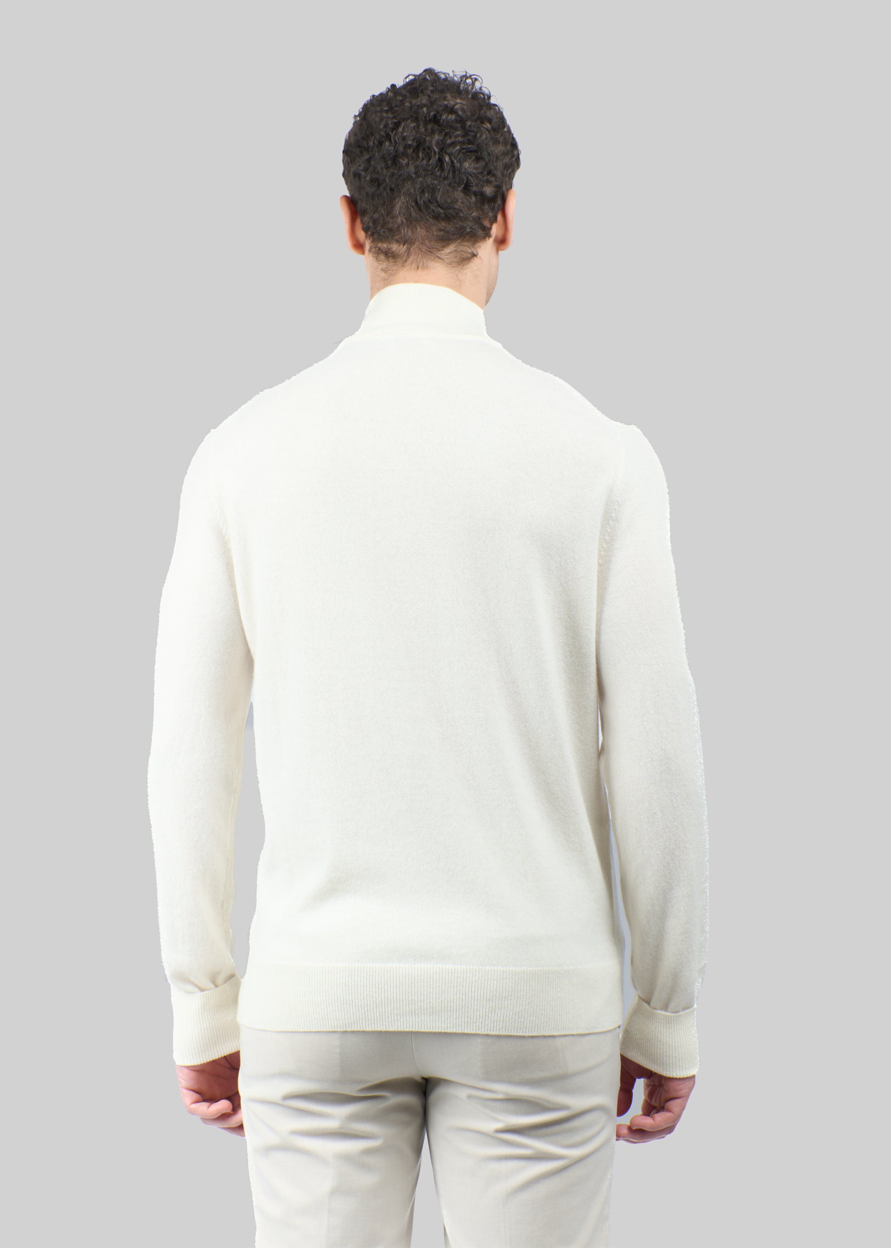 Liscio Men's Cashmere Half Zip Jumper