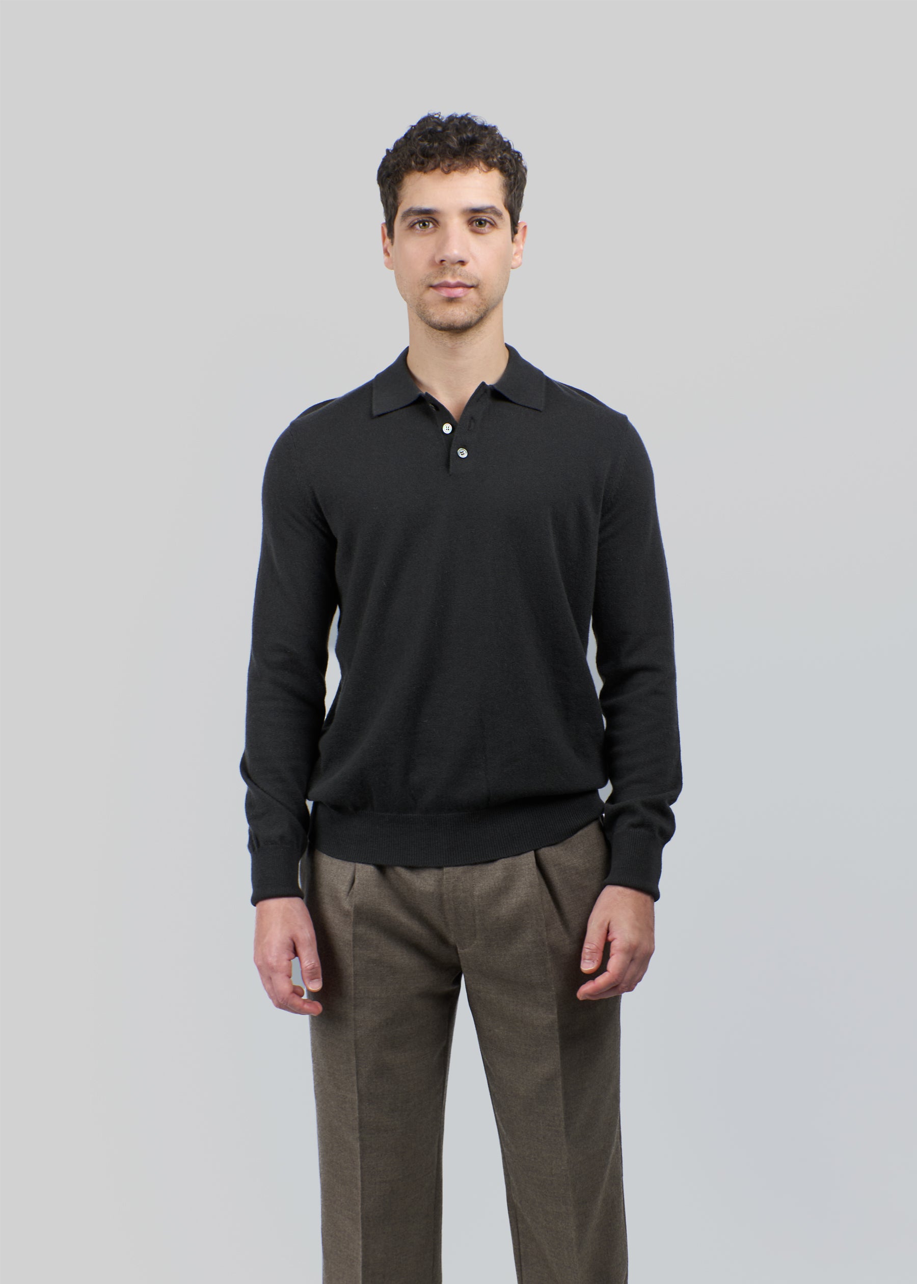 Cortino Men's Cashmere Polo Jumper