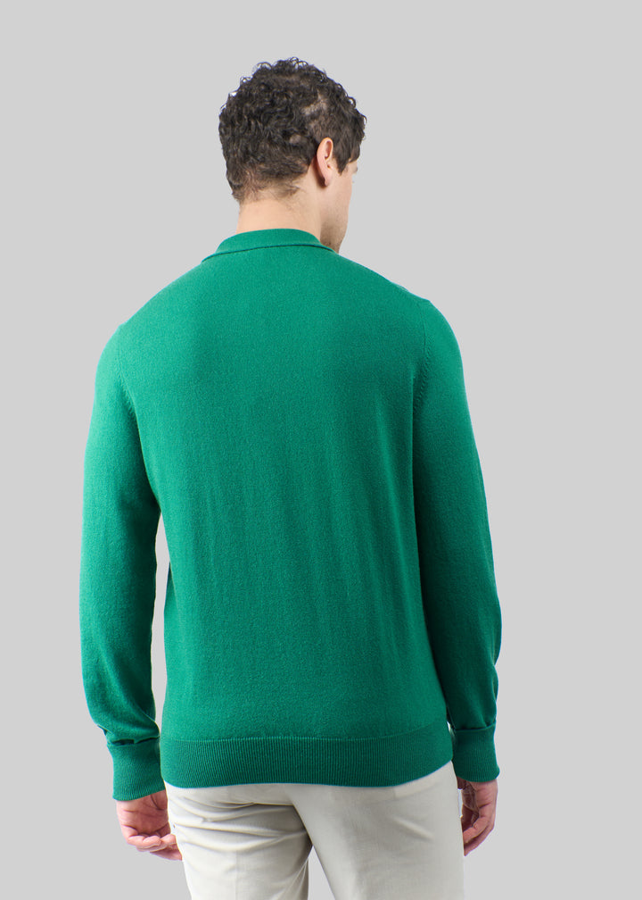 Maglione semiaperto a collo alto da uomo