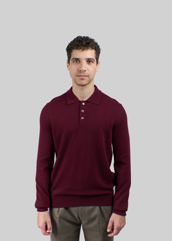 Maglione semiaperto a collo alto da uomo