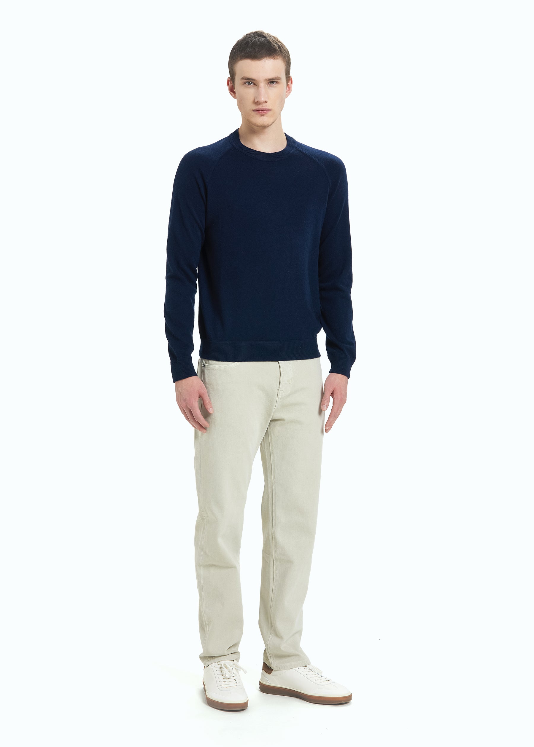 Riposato Men's Round Neck Cashmere Sweatshirt