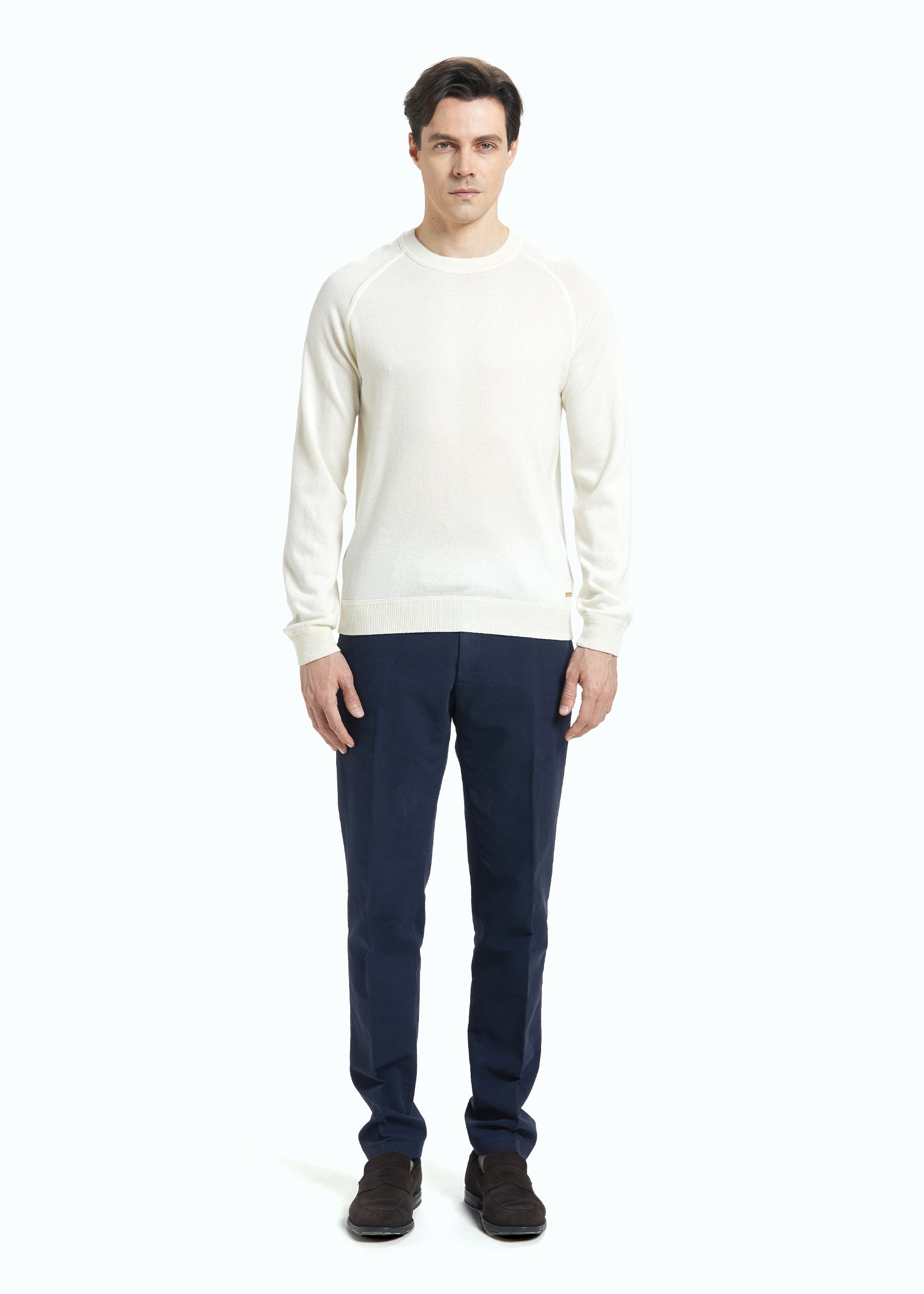 Riposato Men's Round Neck Cashmere Sweatshirt