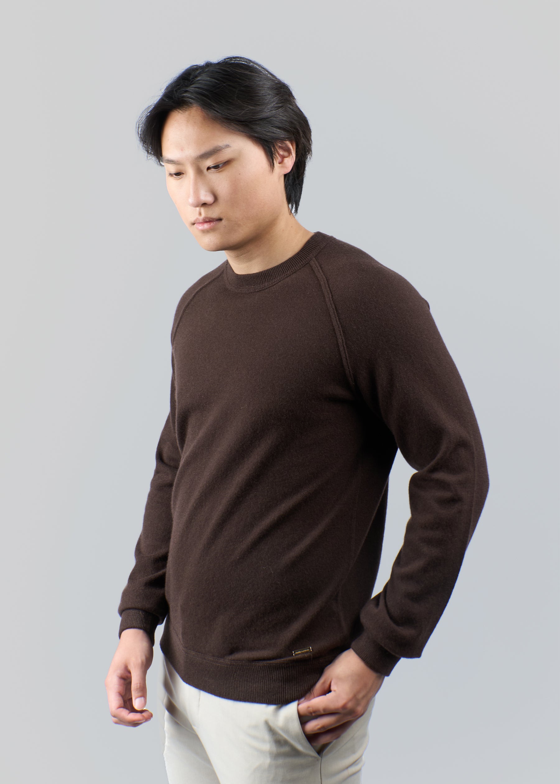 Riposato Men's Round Neck Cashmere Sweatshirt