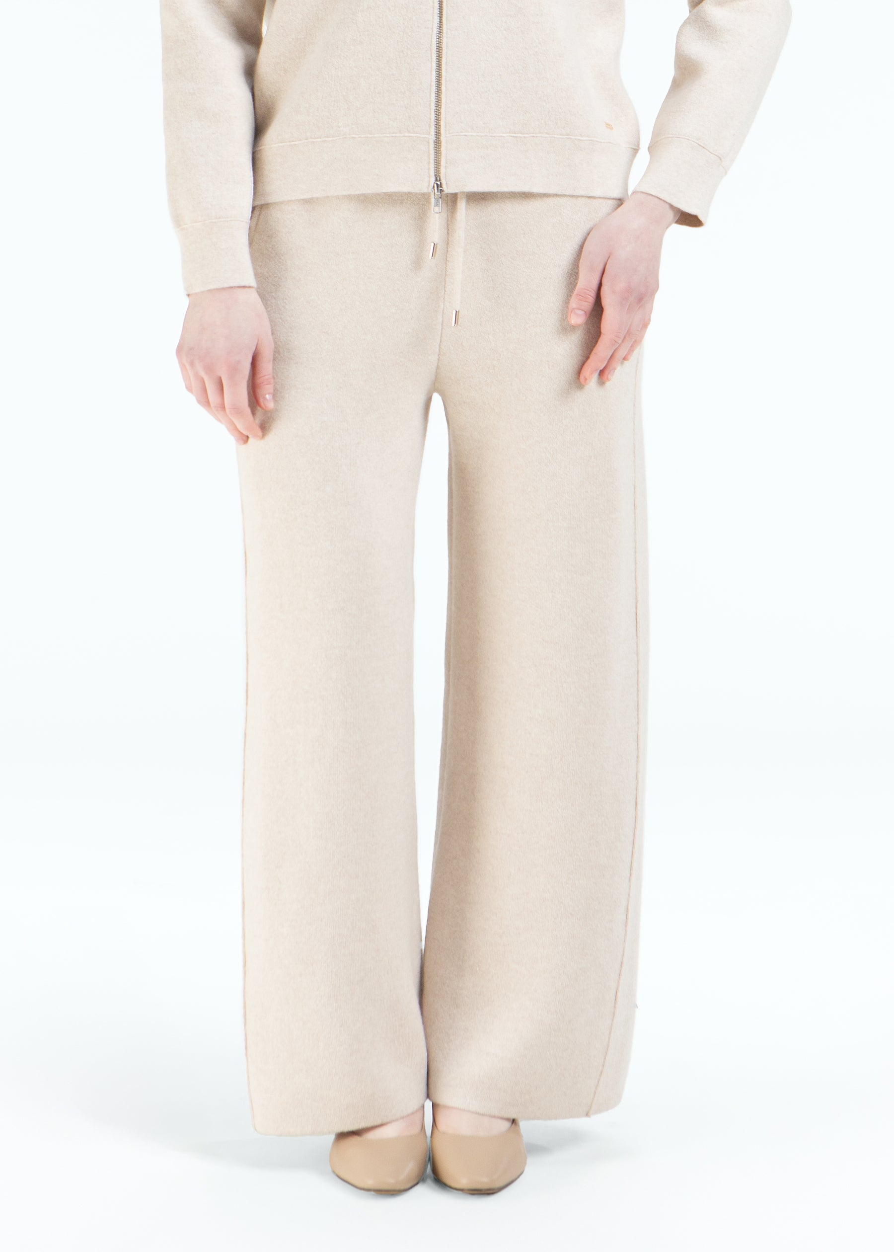 Impero Wide-Leg Cashmere Trousers