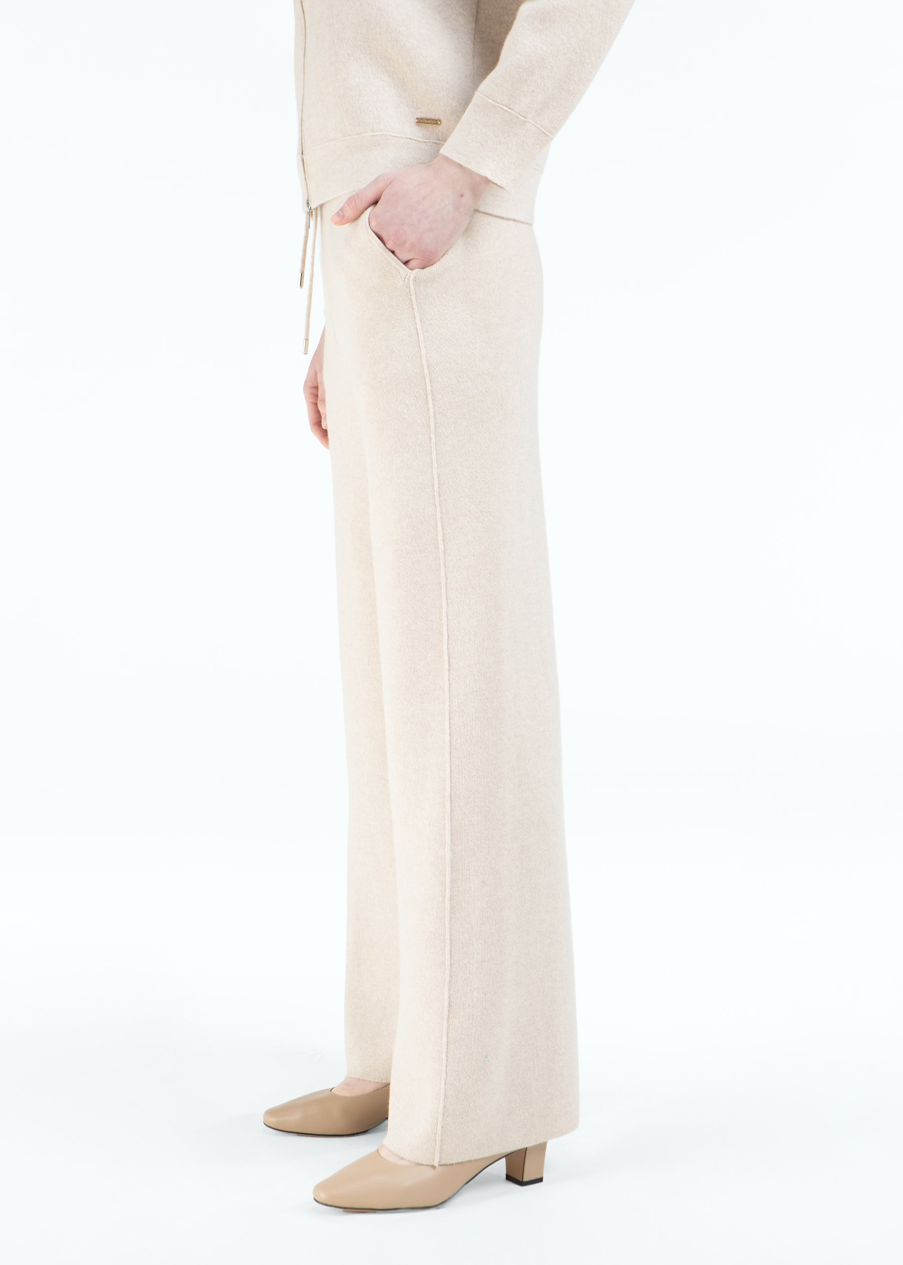 Impero Wide-Leg Cashmere Trousers