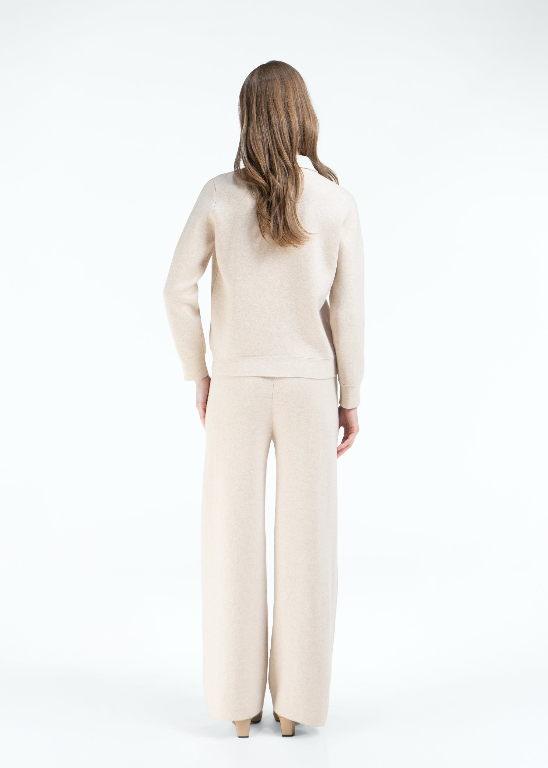 Impero Wide-Leg Cashmere Trousers