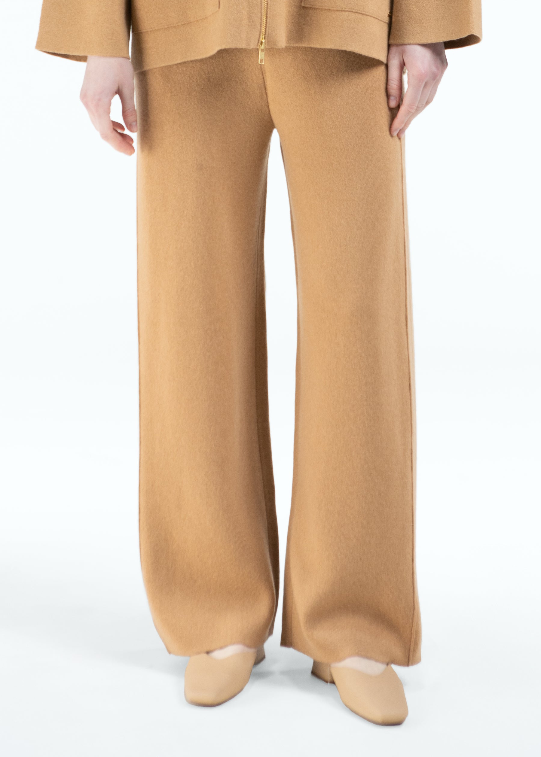 Impero Wide-Leg Cashmere Trousers