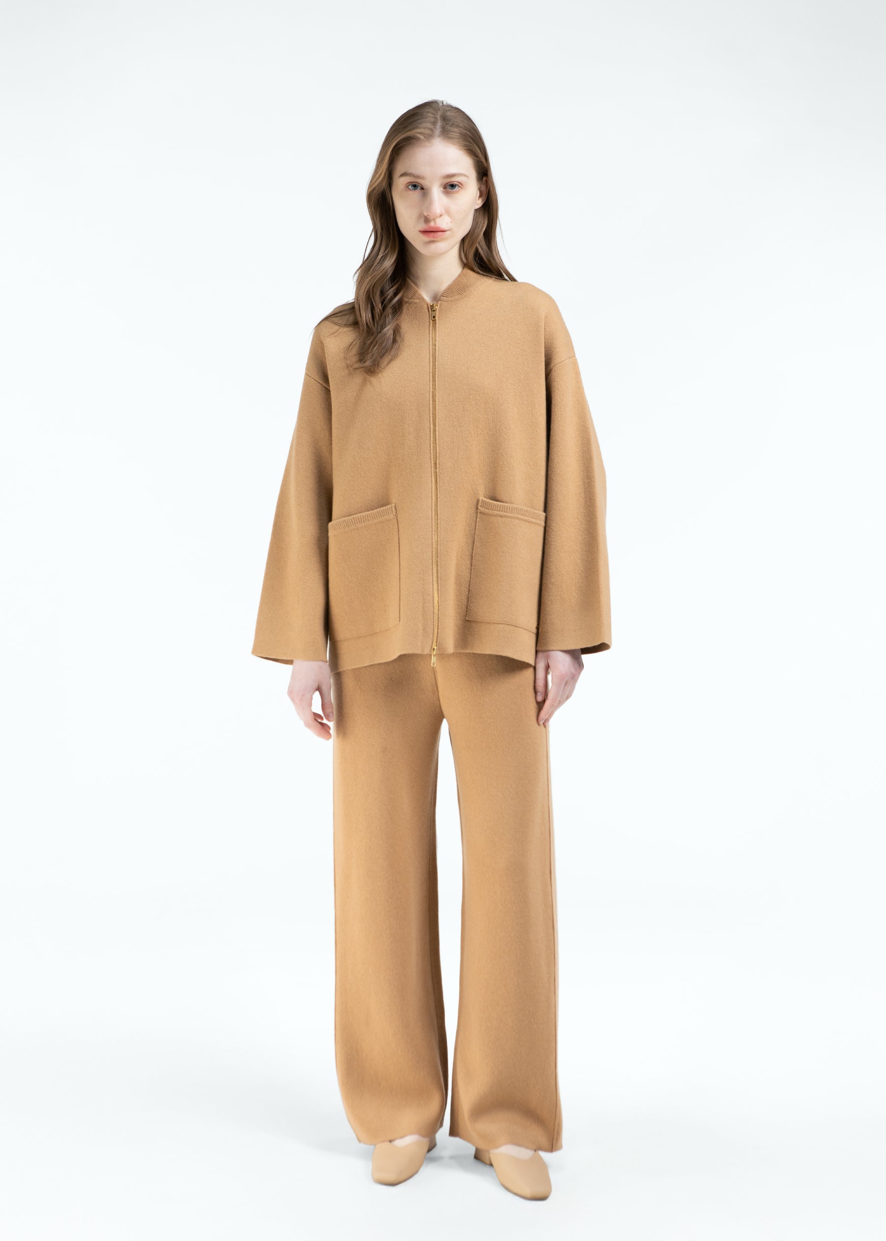 Impero Wide-Leg Cashmere Trousers