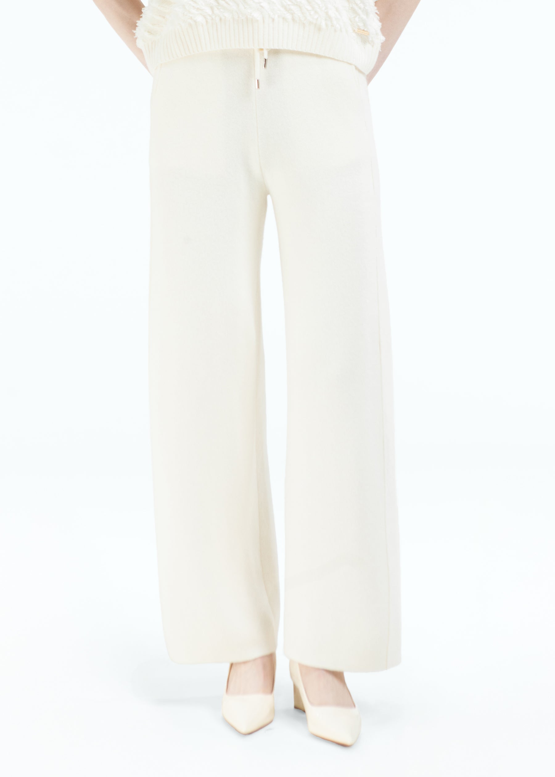 Impero Wide-Leg Cashmere Trousers