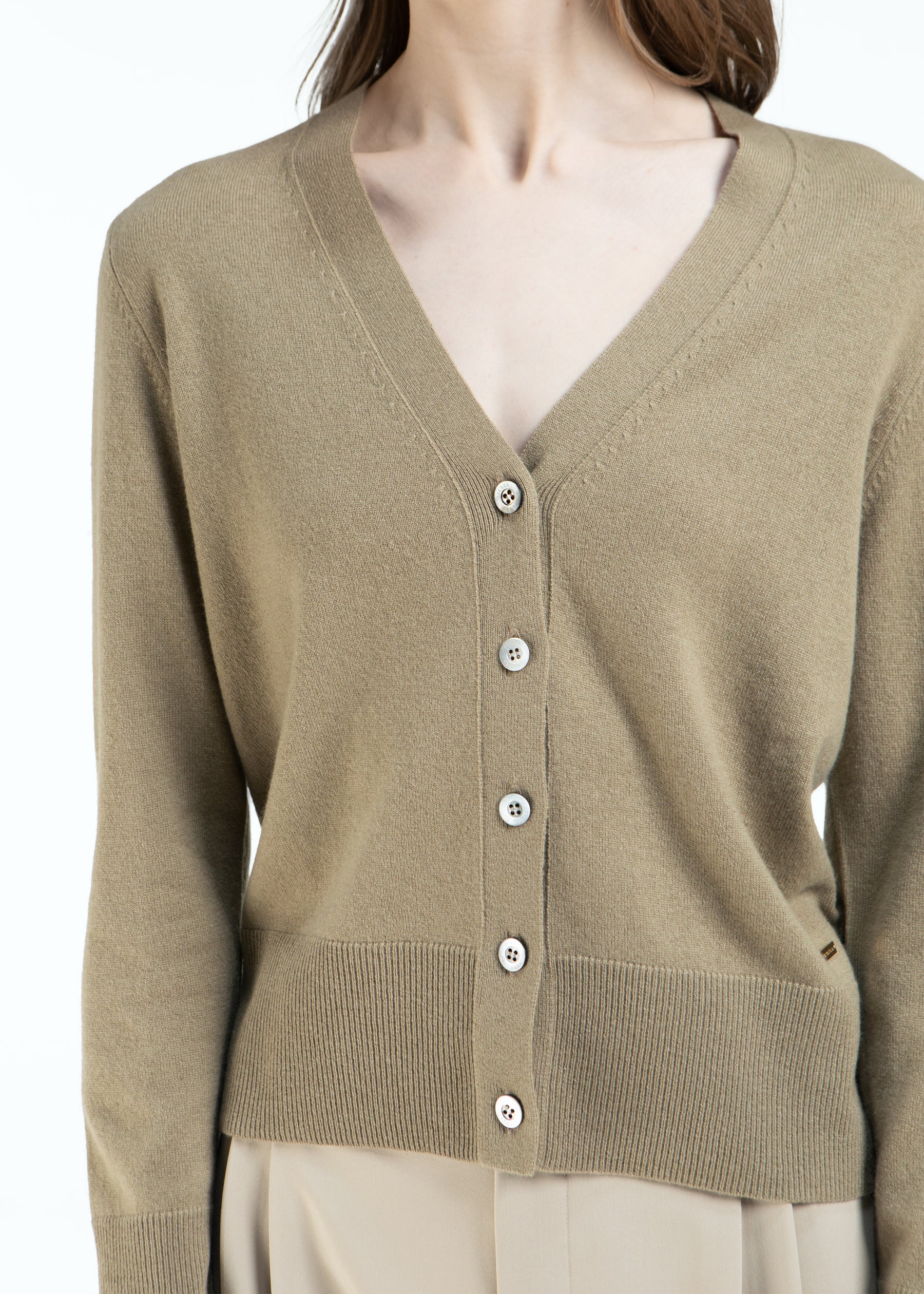 Delizia V-Neck Baby Cashmere Cardigan