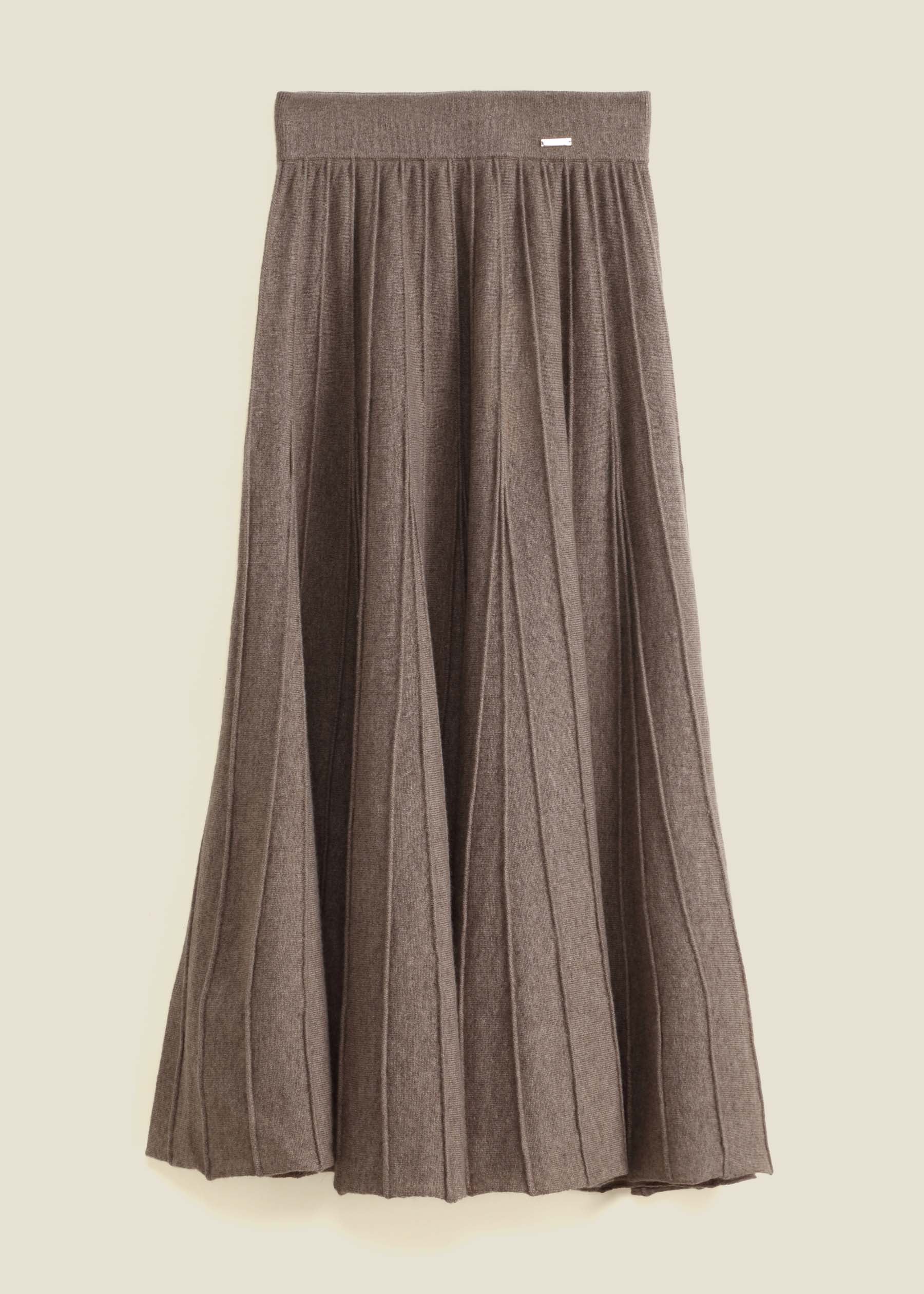 Aurina Knit Cashmere Skirt