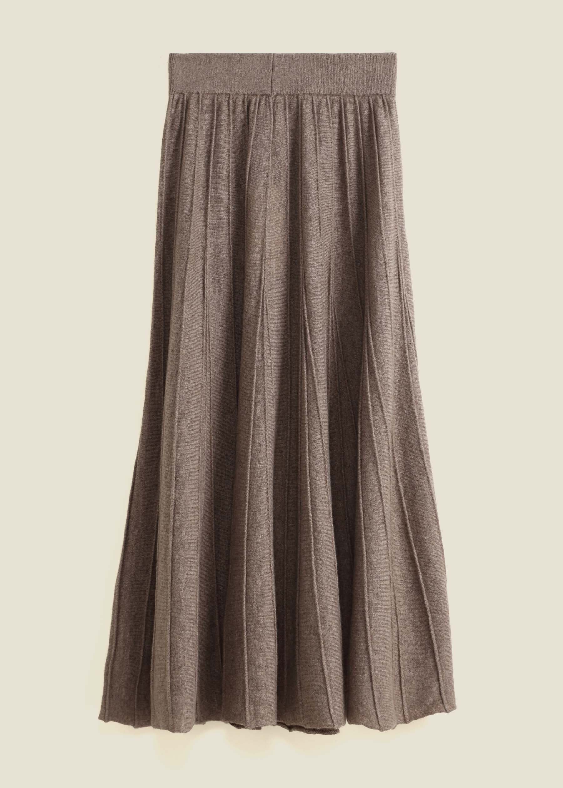 Aurina Knit Cashmere Skirt