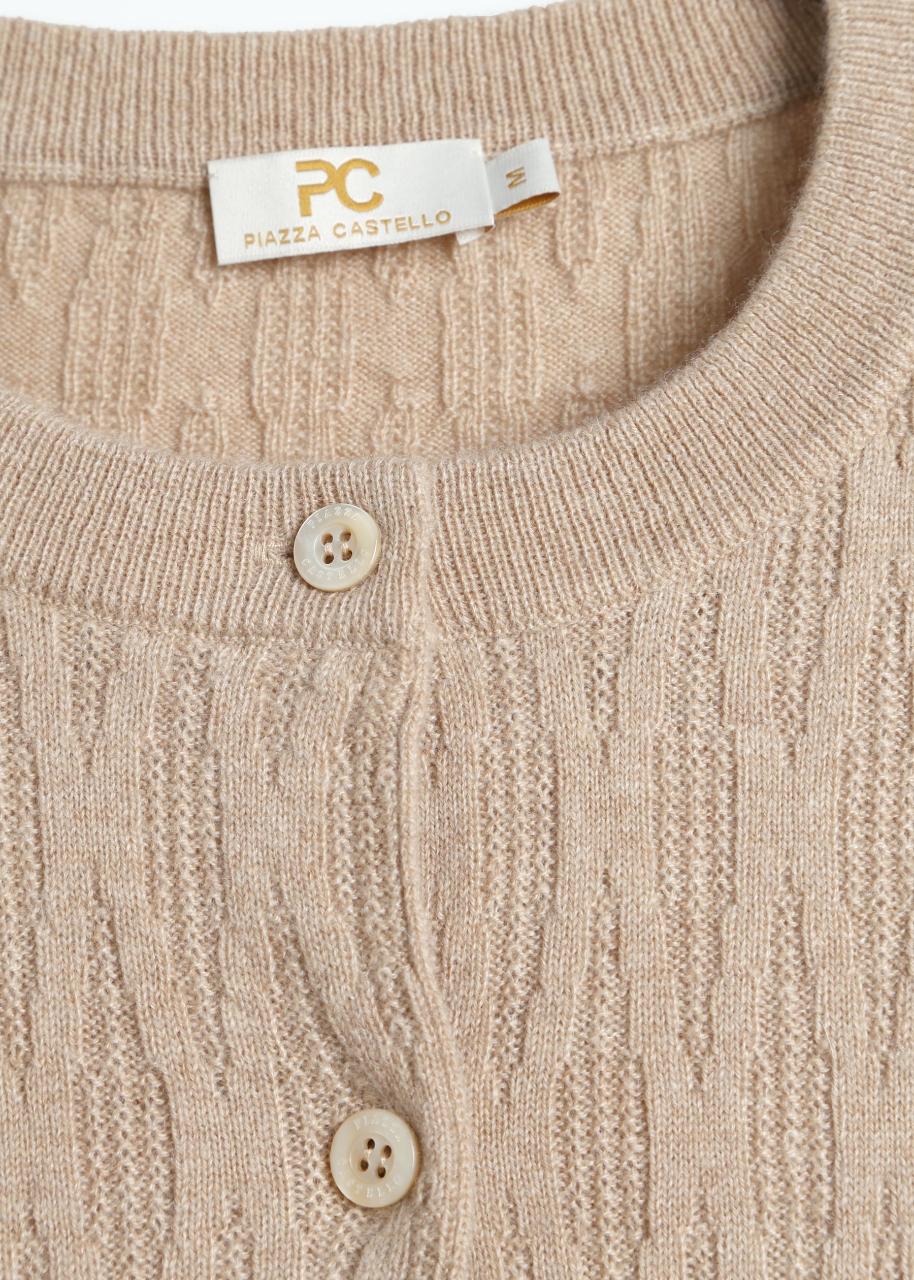 Gemma Diamond Knit Cashmere Cardigan