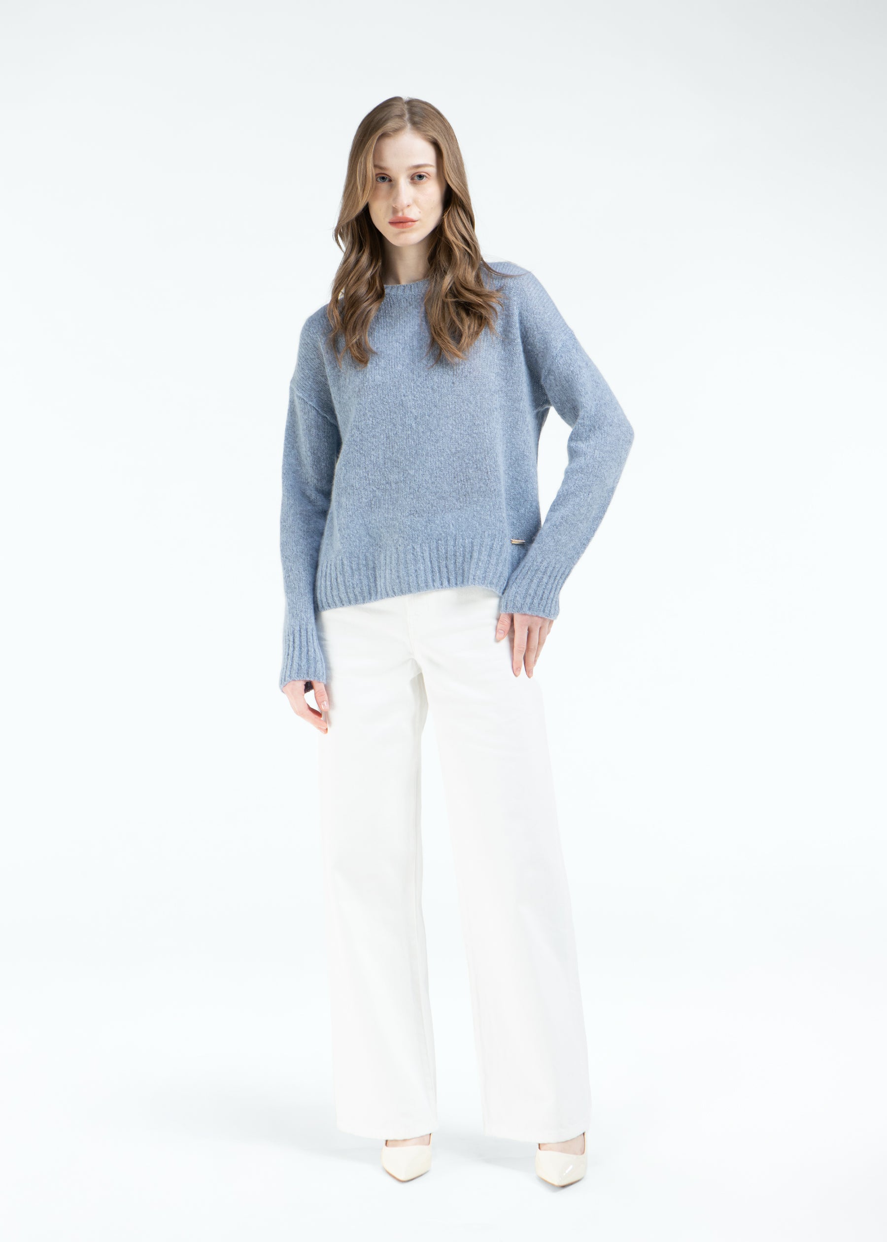 Libera Oversized Crewneck Cashmere Jumper