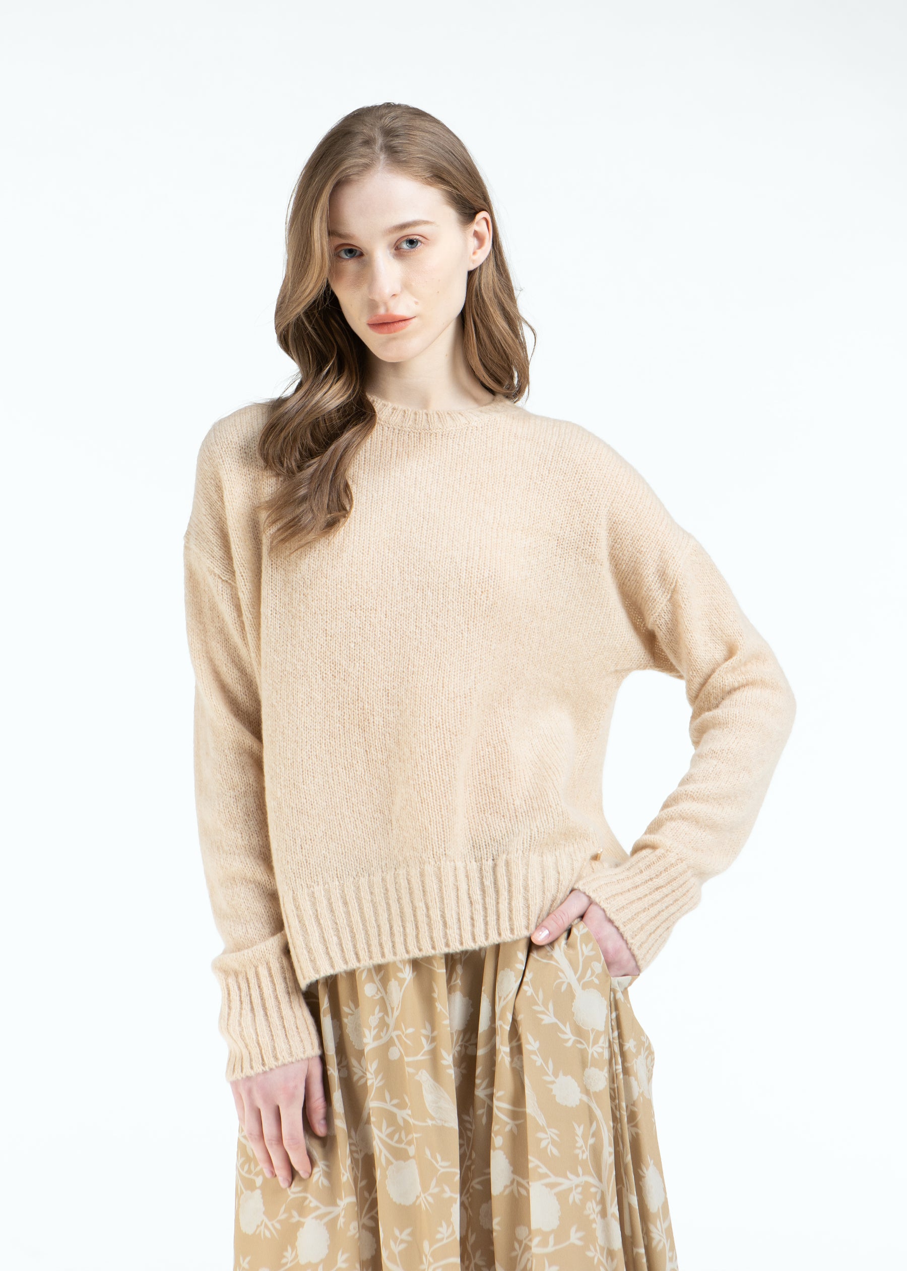 Libera Oversized Crewneck Cashmere Jumper