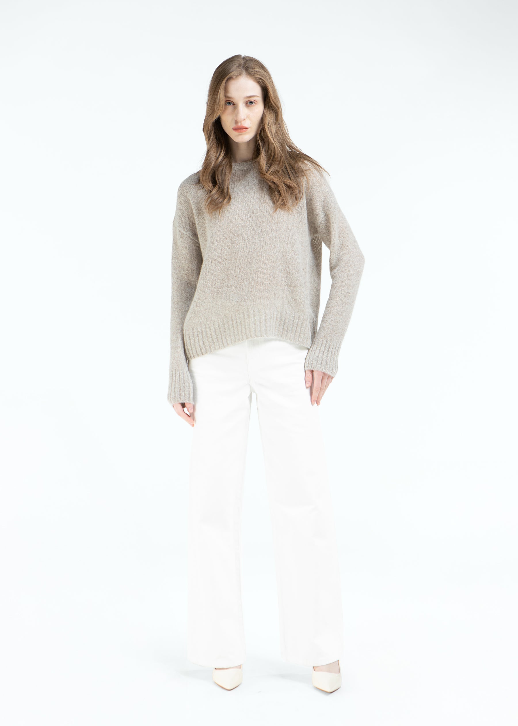 Libera Oversized Crewneck Cashmere Jumper