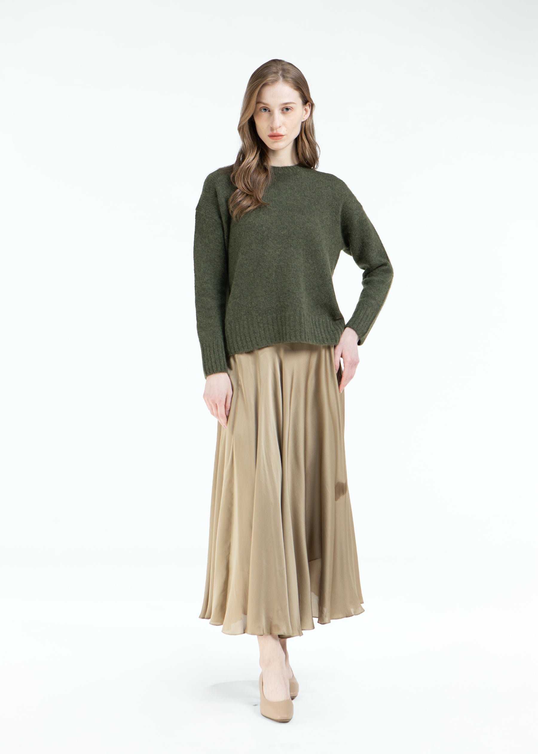 Libera Oversized Crewneck Cashmere Jumper