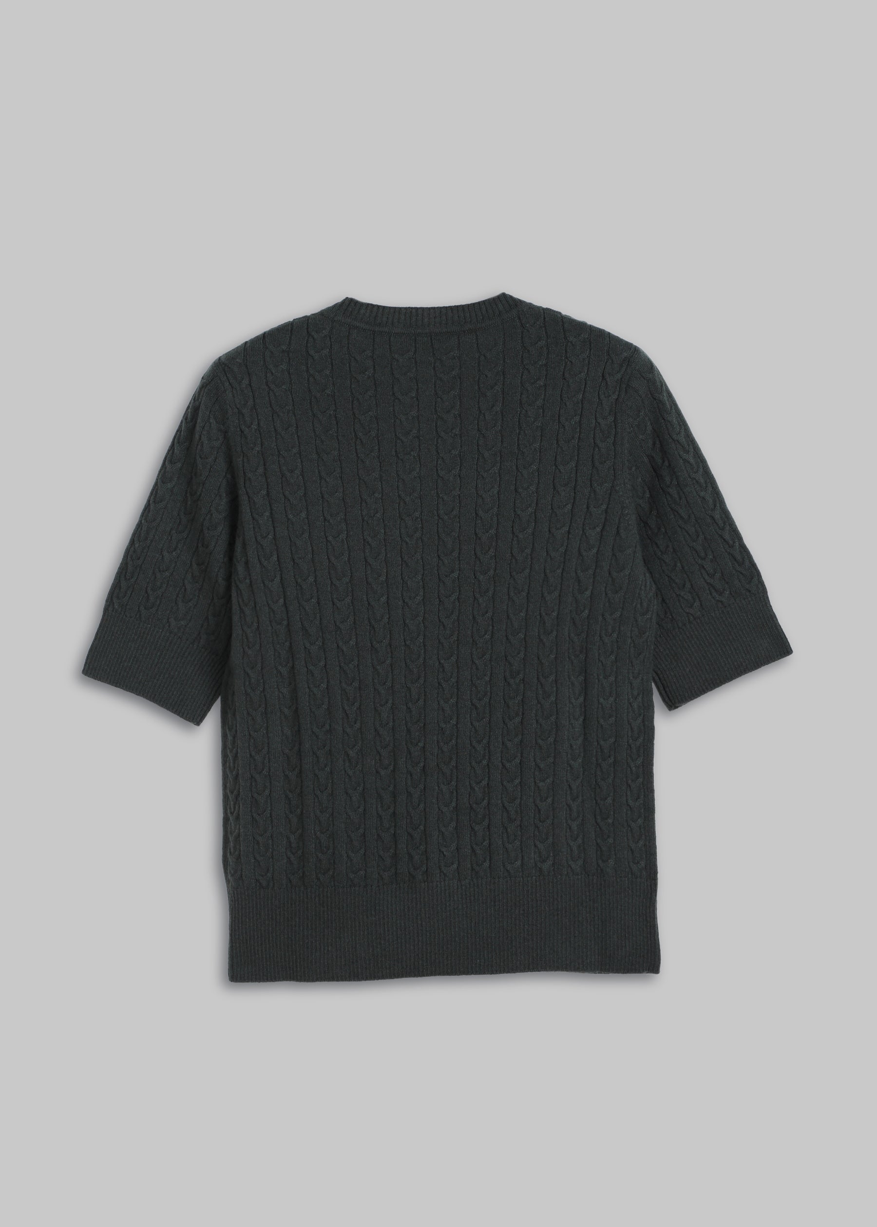 Filigrana Cable Knit Short Sleeves Jumper