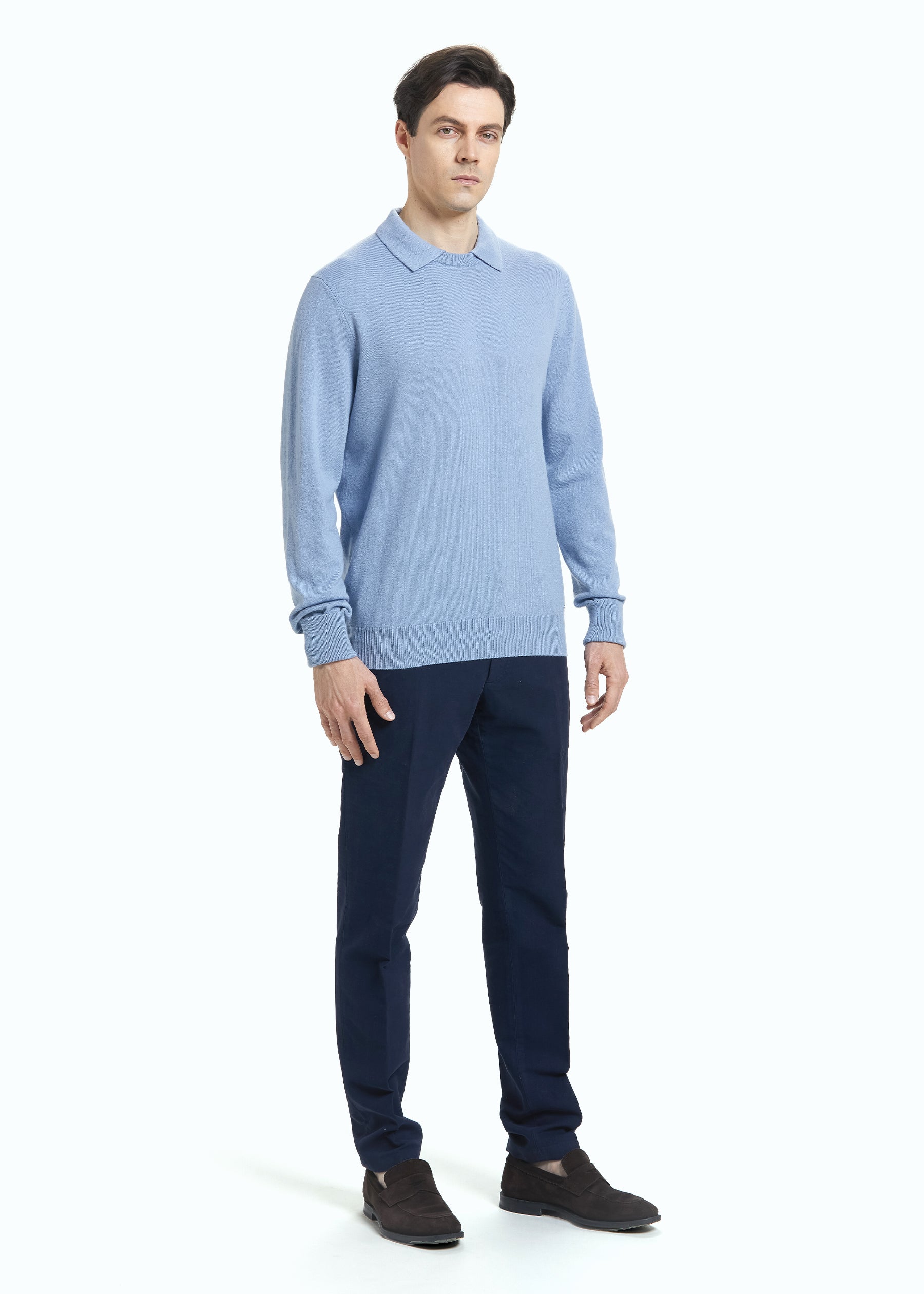 Siena Men's Cashmere Polo Neck Jumper