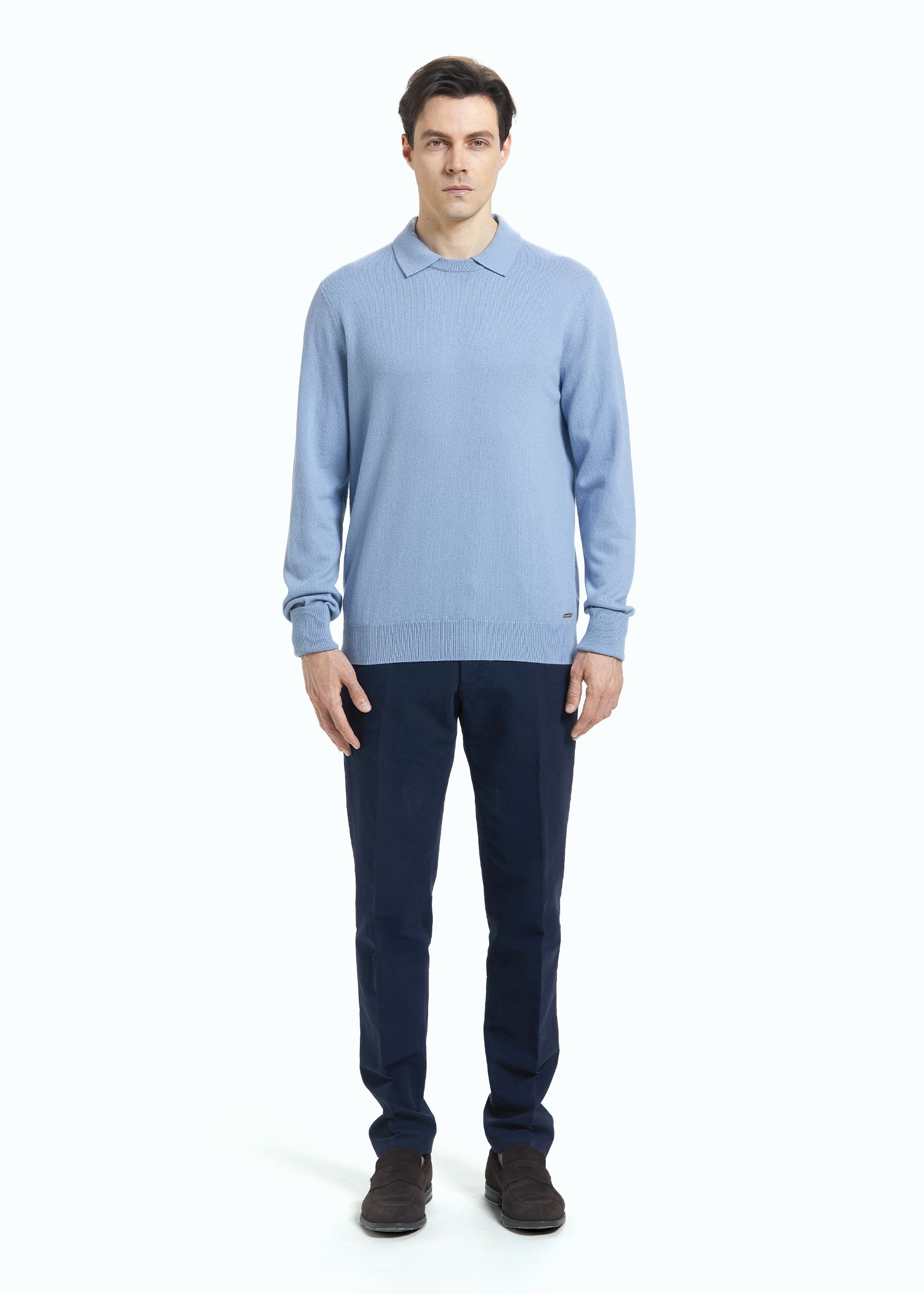 Siena Men's Cashmere Polo Neck Jumper
