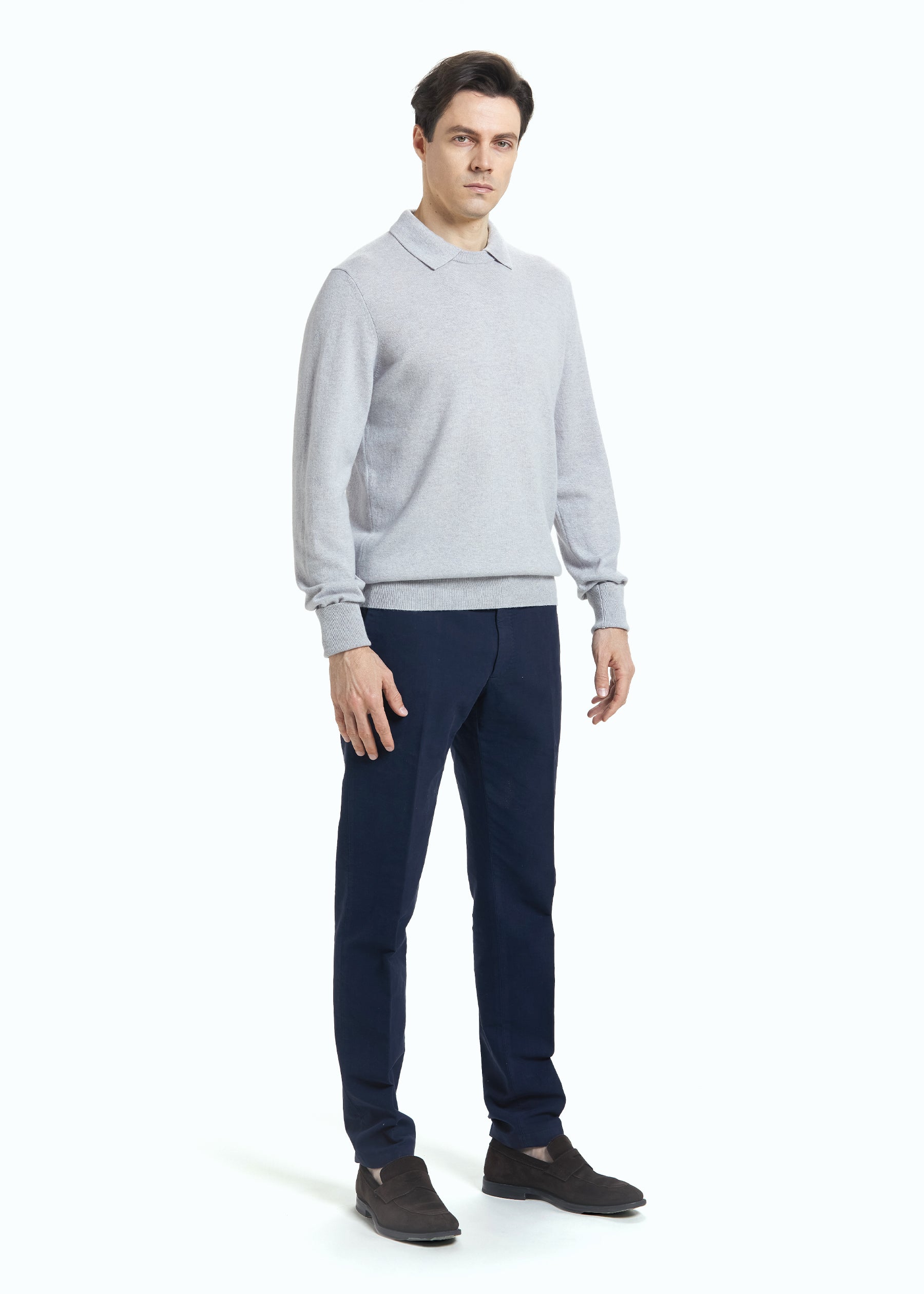 Siena Men's Cashmere Polo Neck Jumper