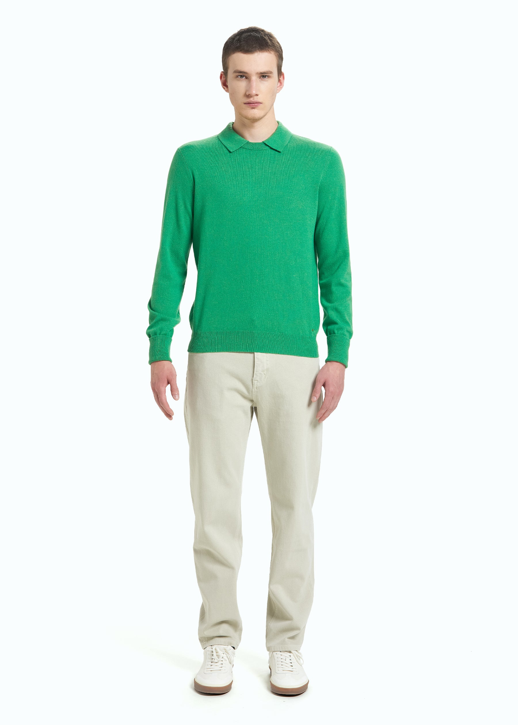 Siena Men's Cashmere Polo Neck Jumper
