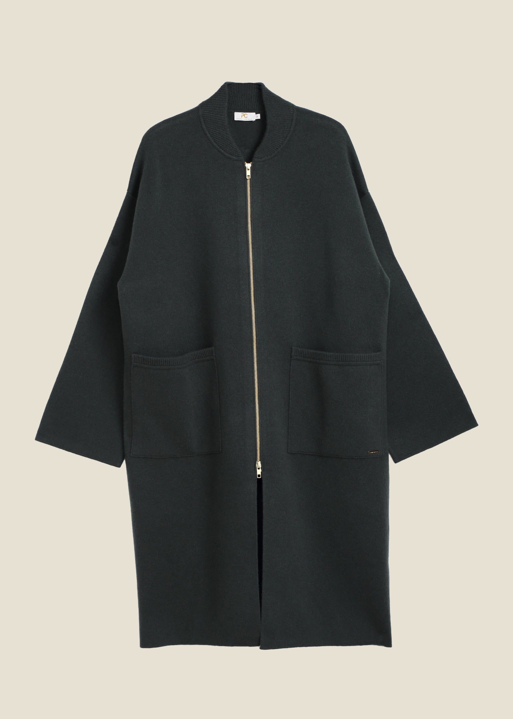 Zefiro Midi Zip Cashmere Coat