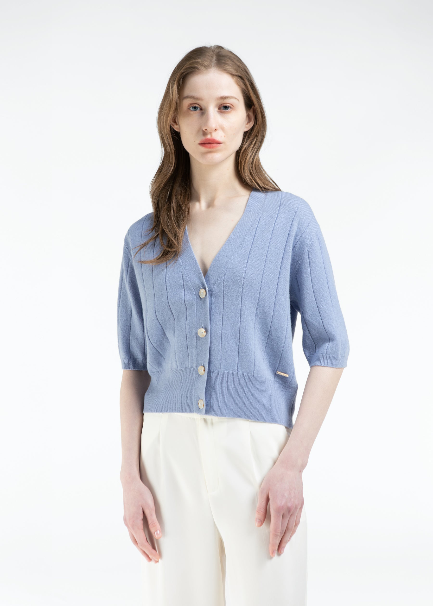 Novella Cropped Baby Cashmere Cardigan