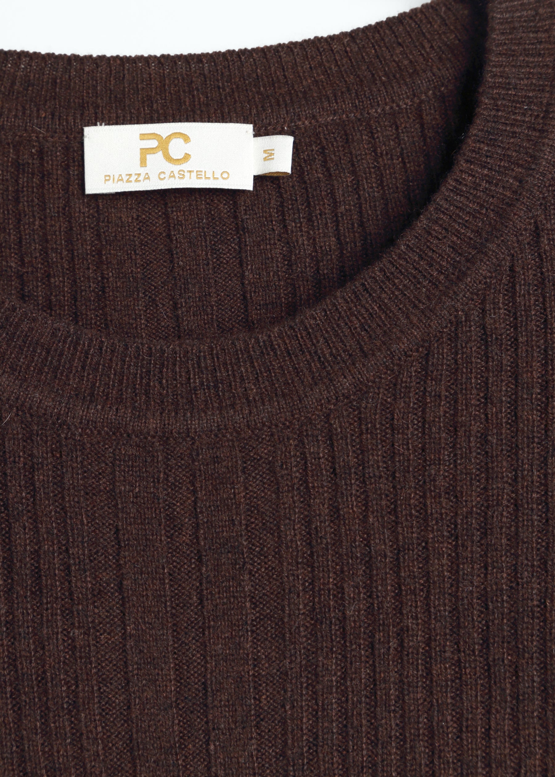 Stellara Ribbed Round Neck Cashmere Jumper