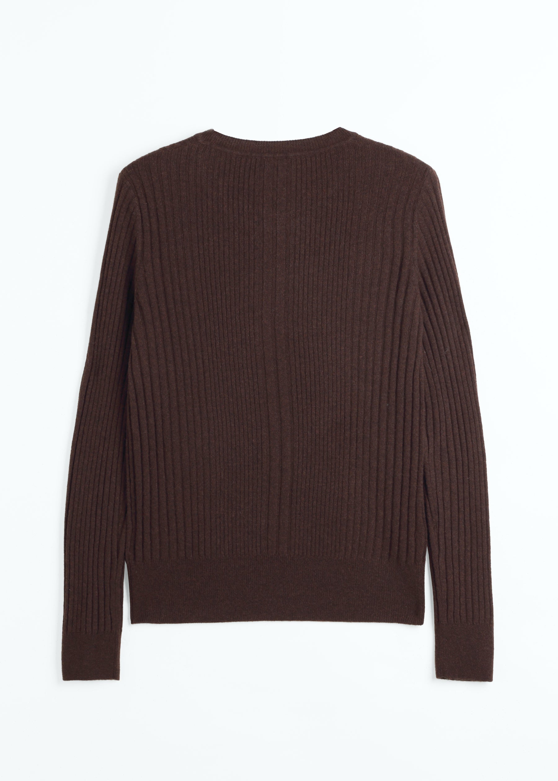 Stellara Ribbed Round Neck Cashmere Jumper