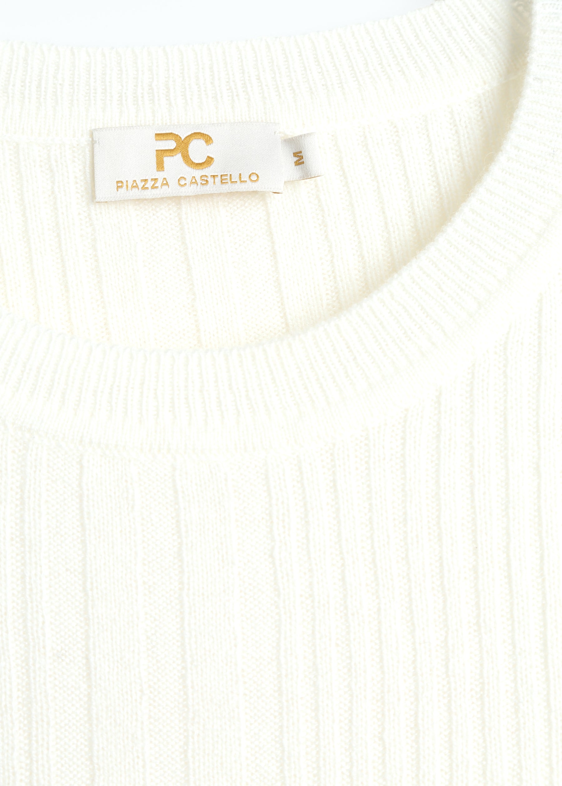 Stellara Ribbed Round Neck Cashmere Jumper