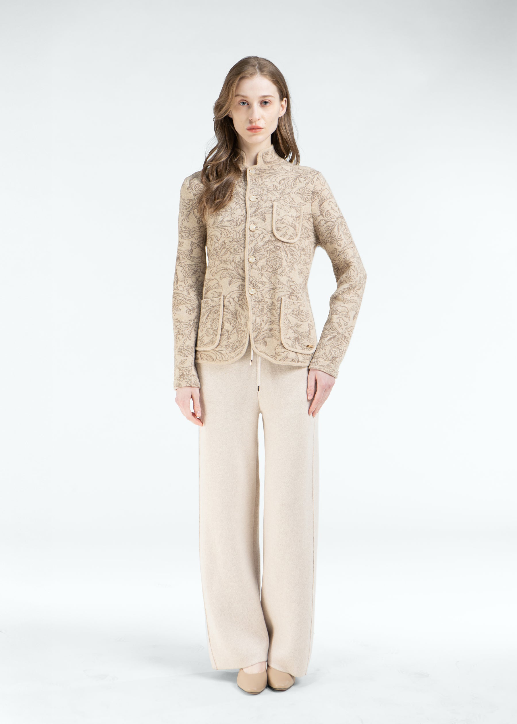 Diletto Floral Cashmere Jacket