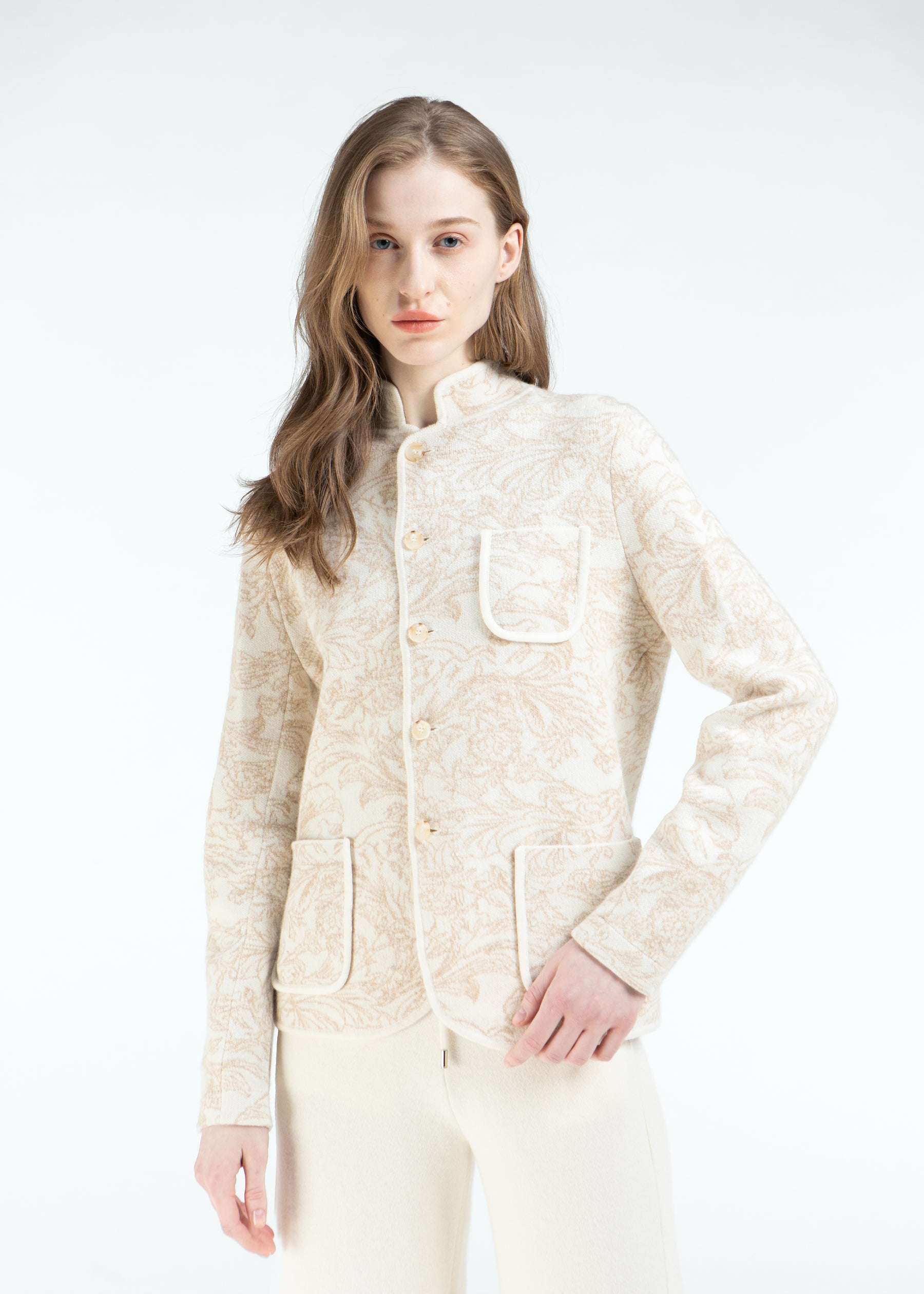 Diletto Floral Cashmere Jacket