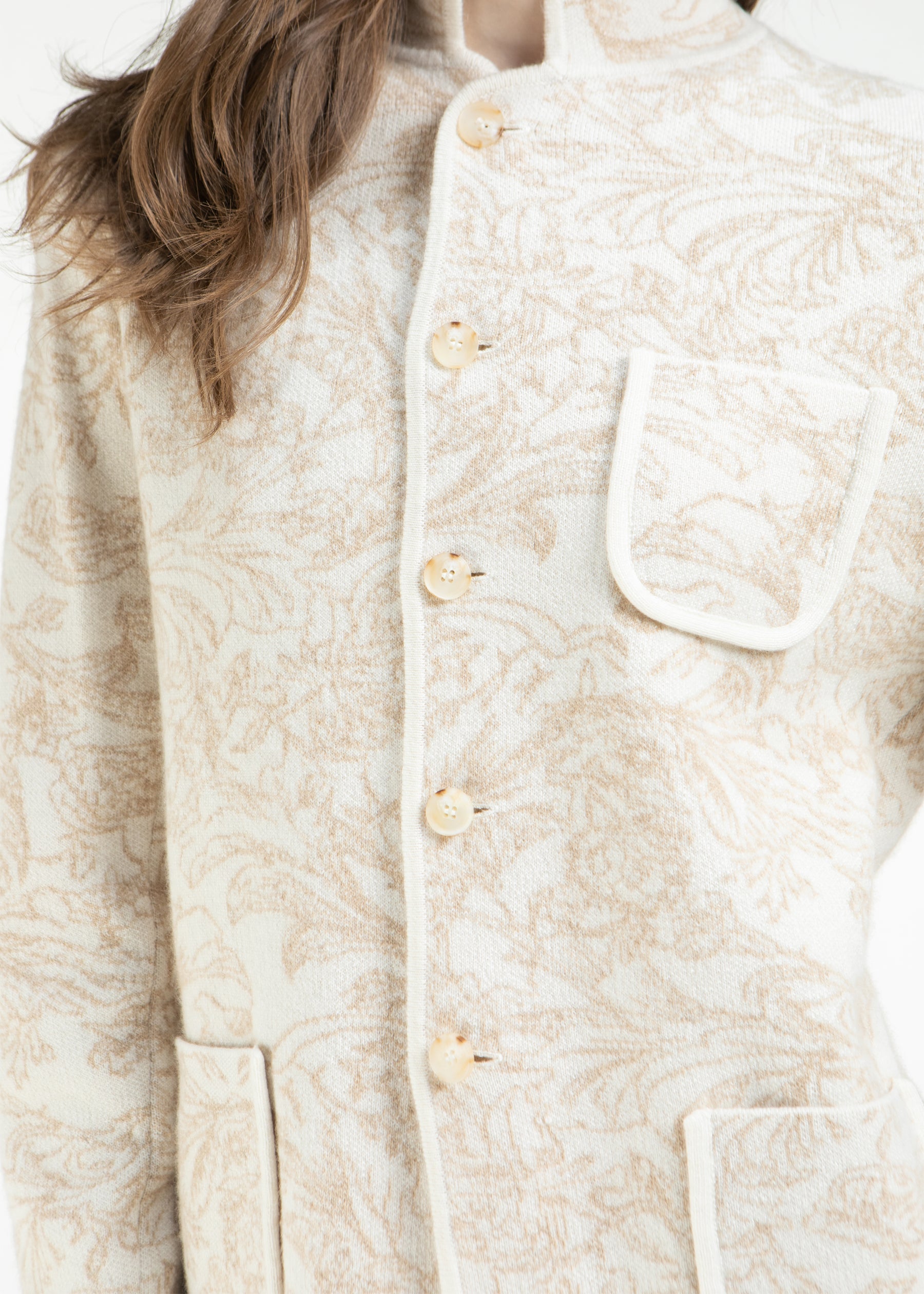 Diletto Floral Cashmere Jacket