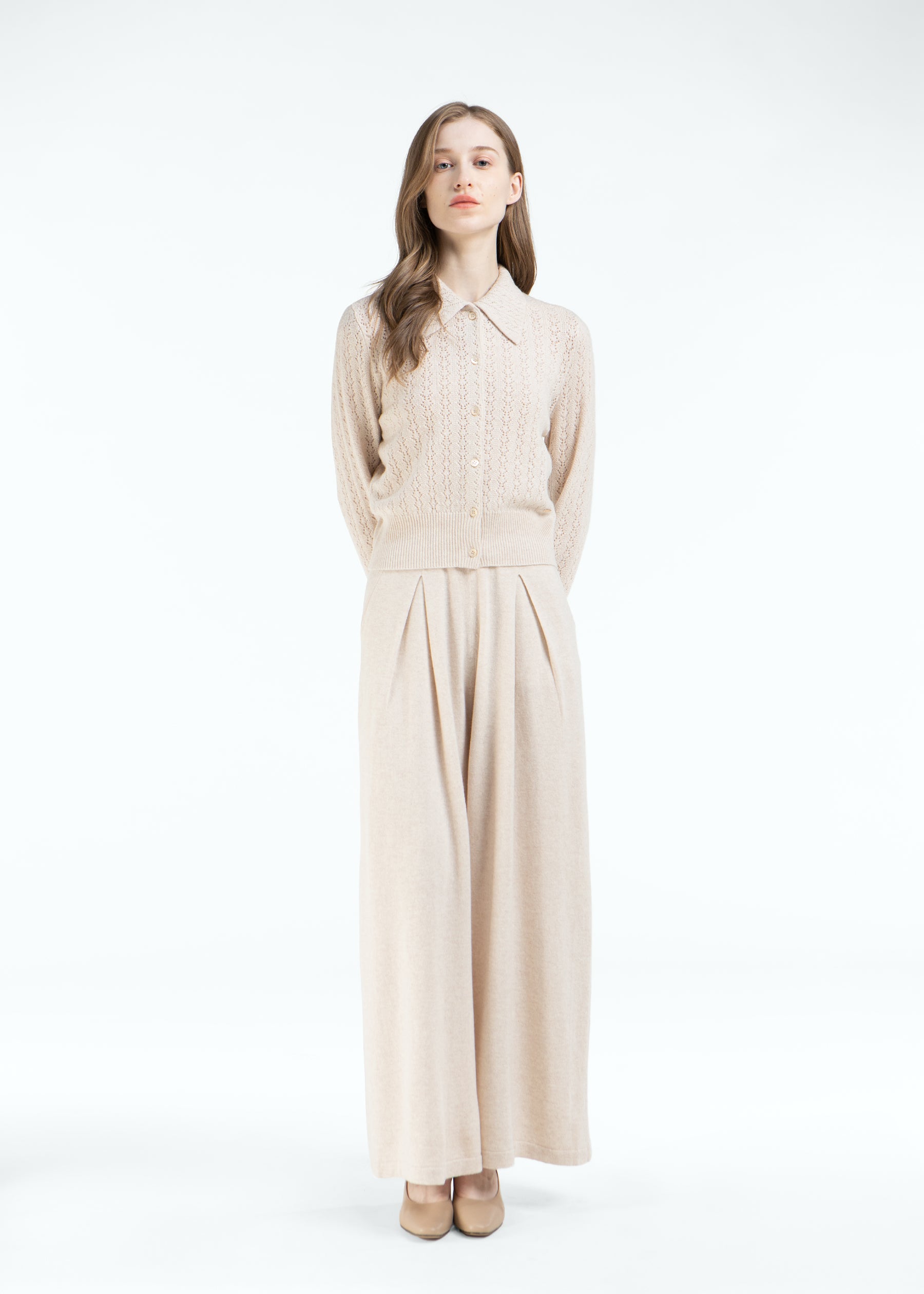 Velarno Box Pleated Cashmere Trousers