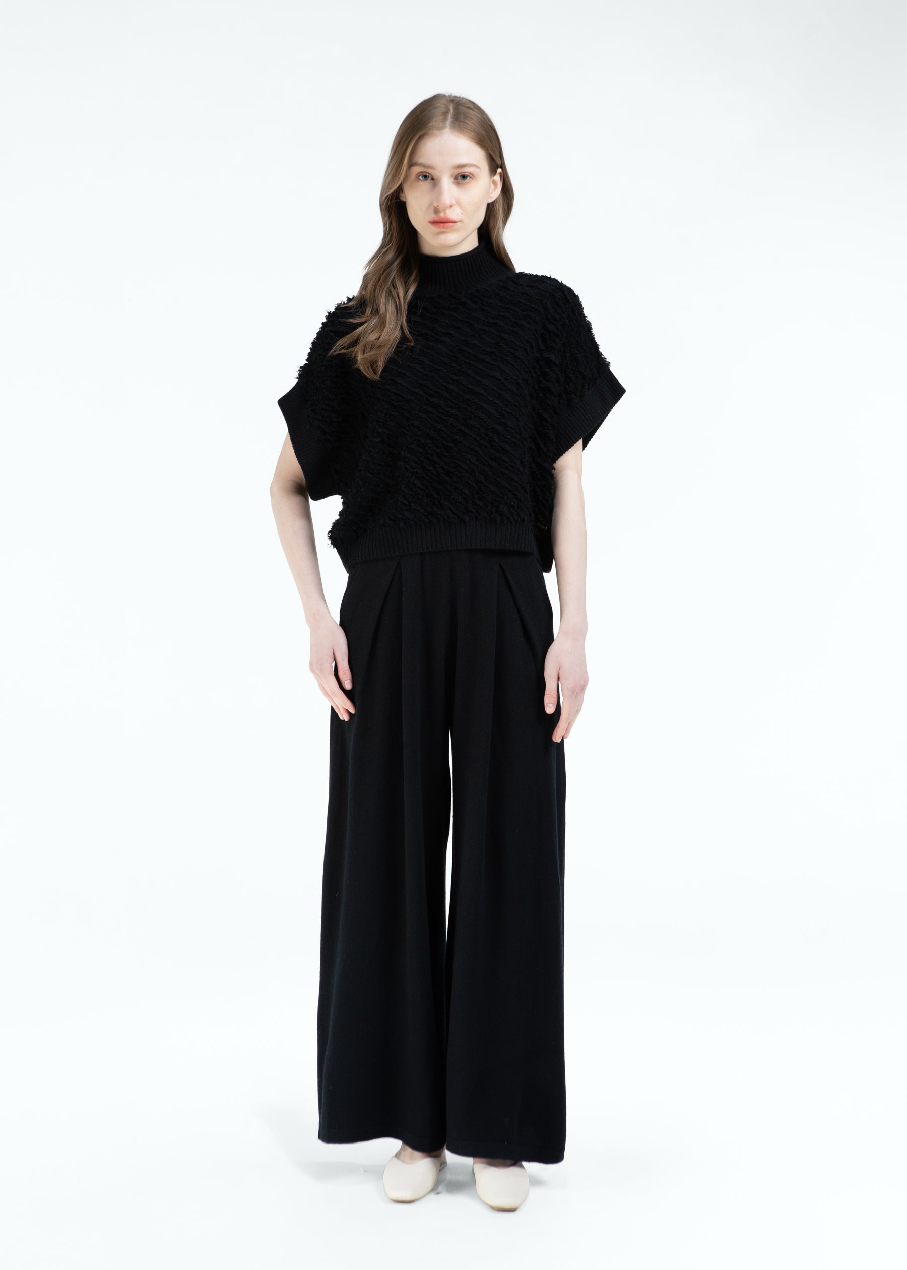 Velarno Box Pleated Cashmere Trousers