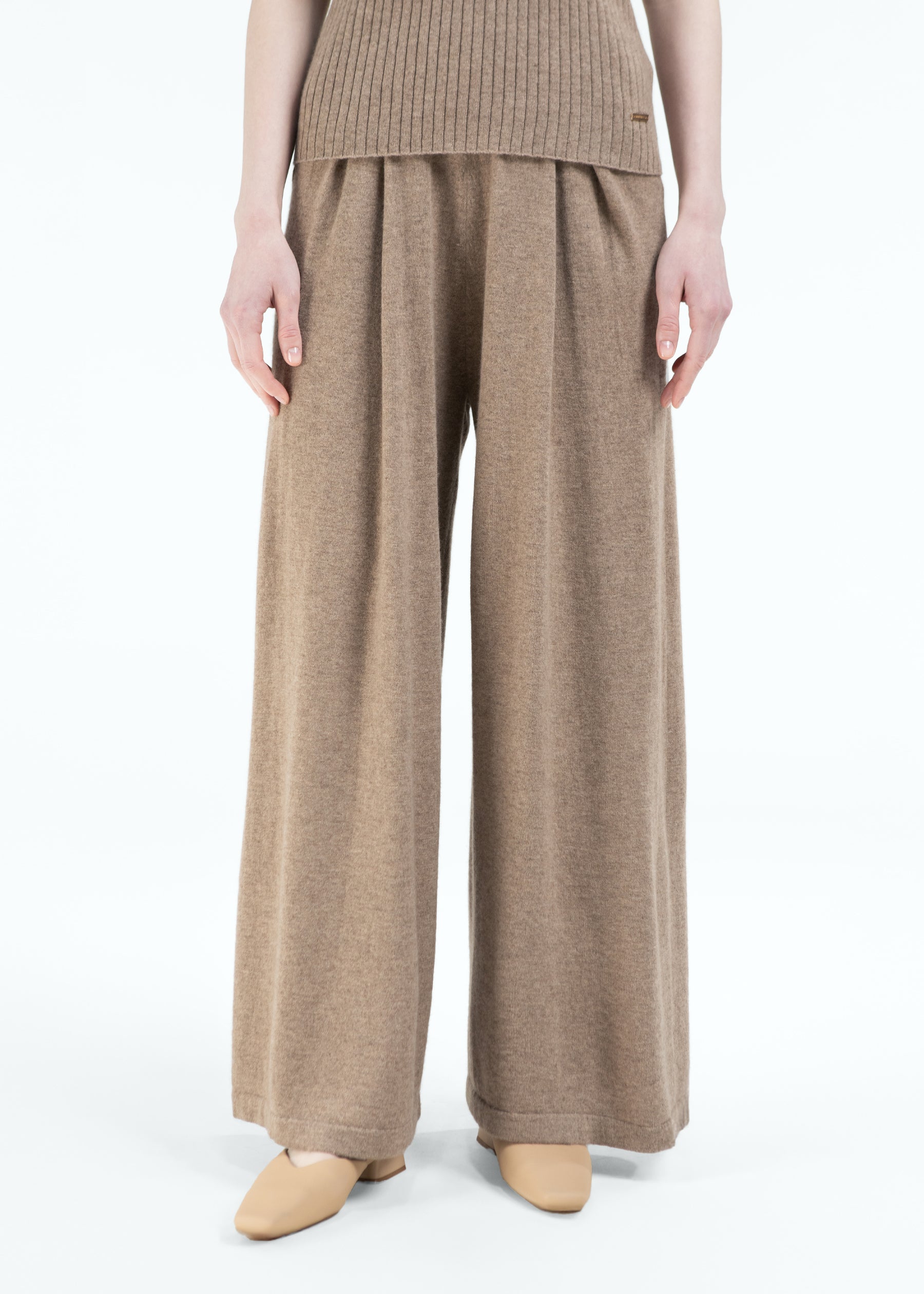 Velarno Box Pleated Cashmere Trousers