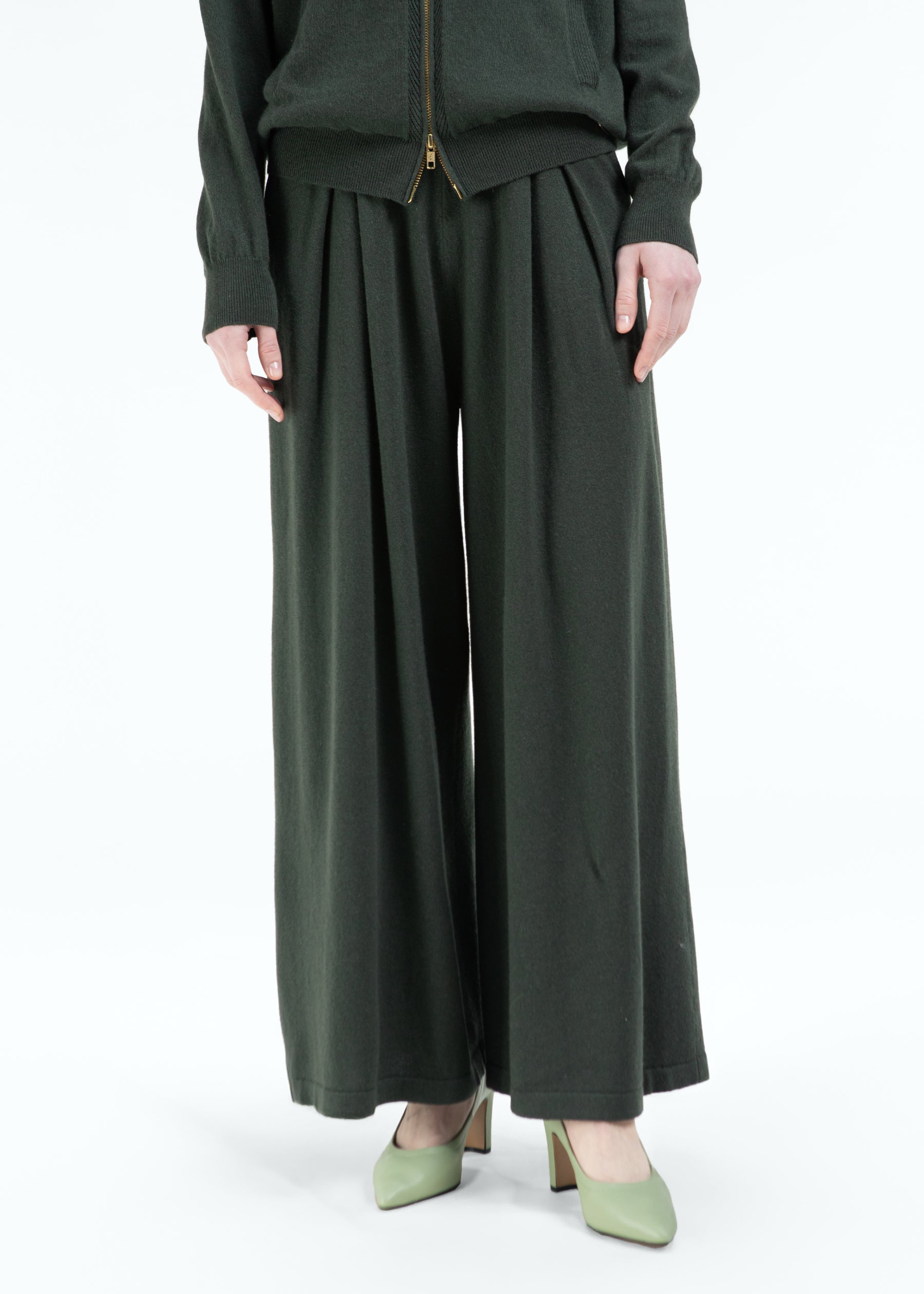 Velarno Box Pleated Cashmere Trousers