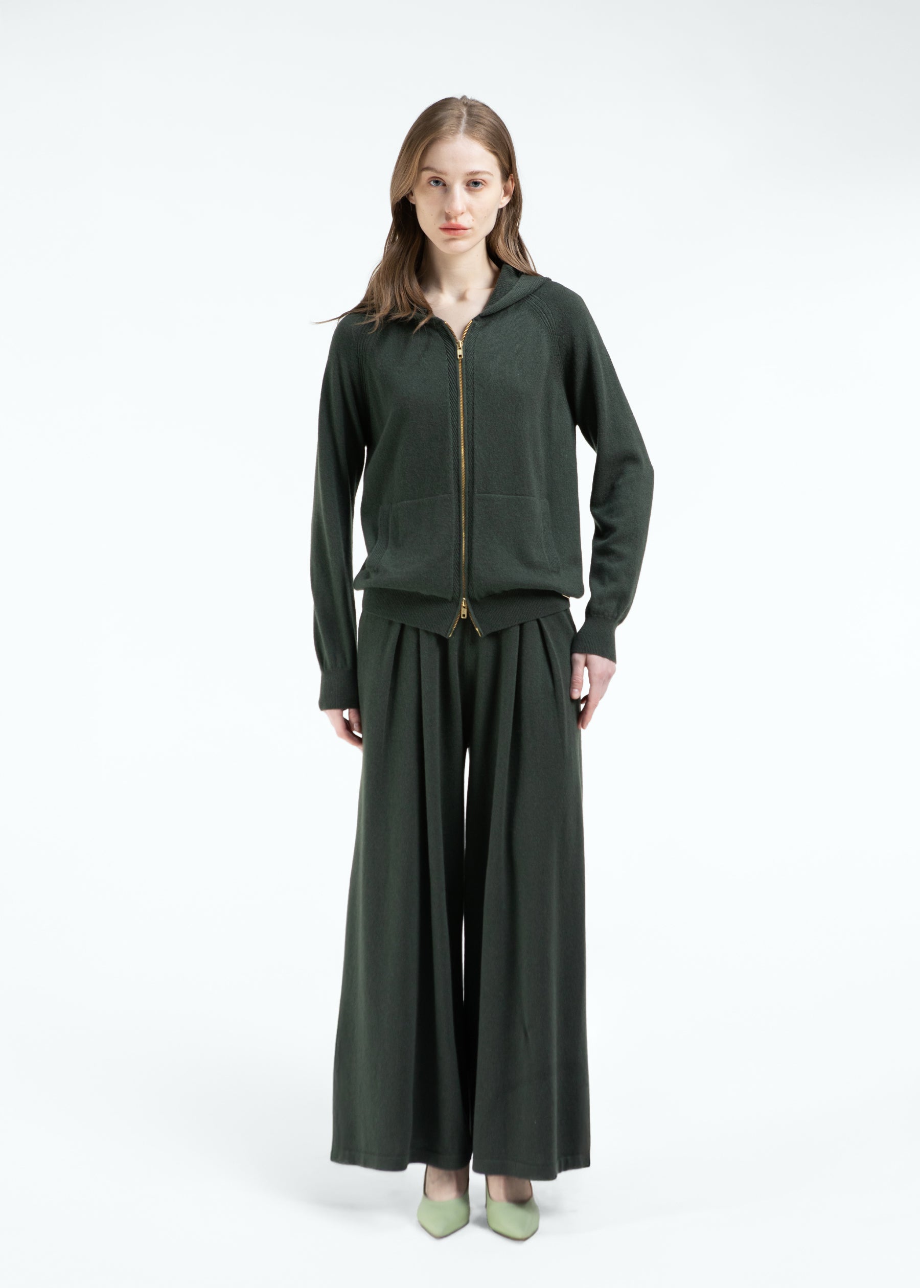 Velarno Box Pleated Cashmere Trousers