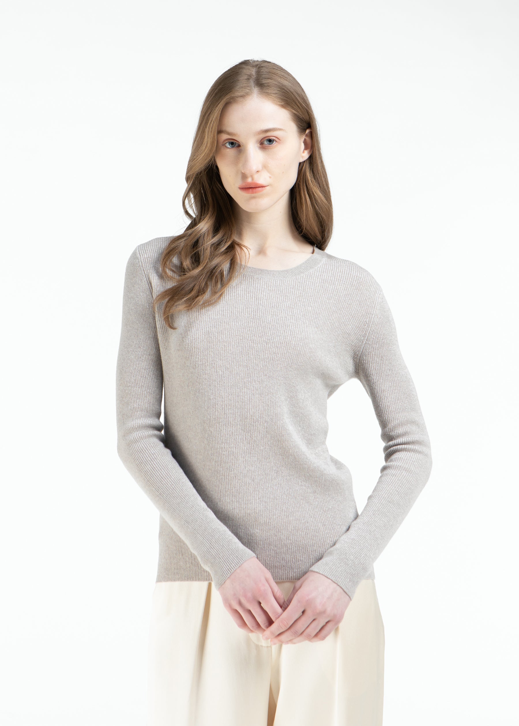 Lunaria Ribbed Baby Cashmere Jumper