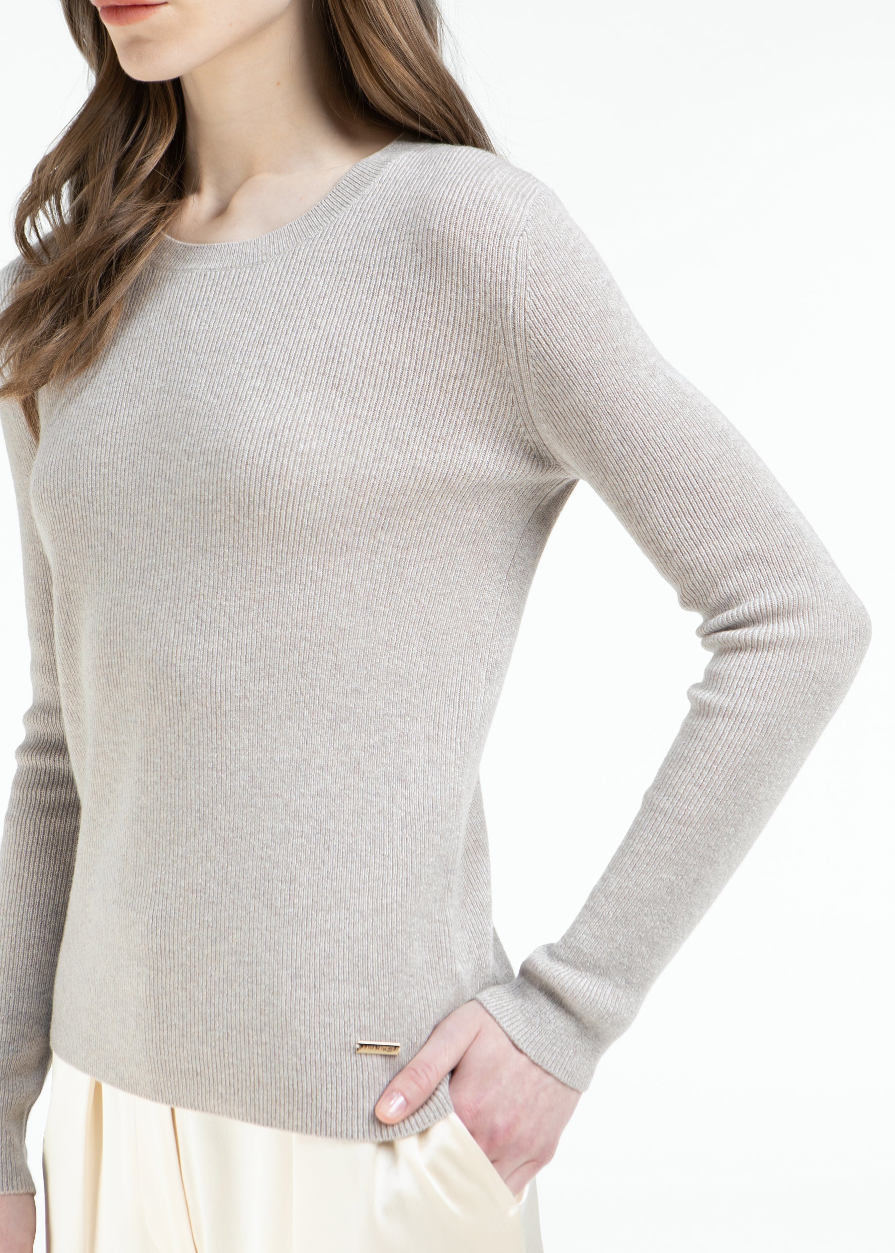 Lunaria Ribbed Baby Cashmere Jumper