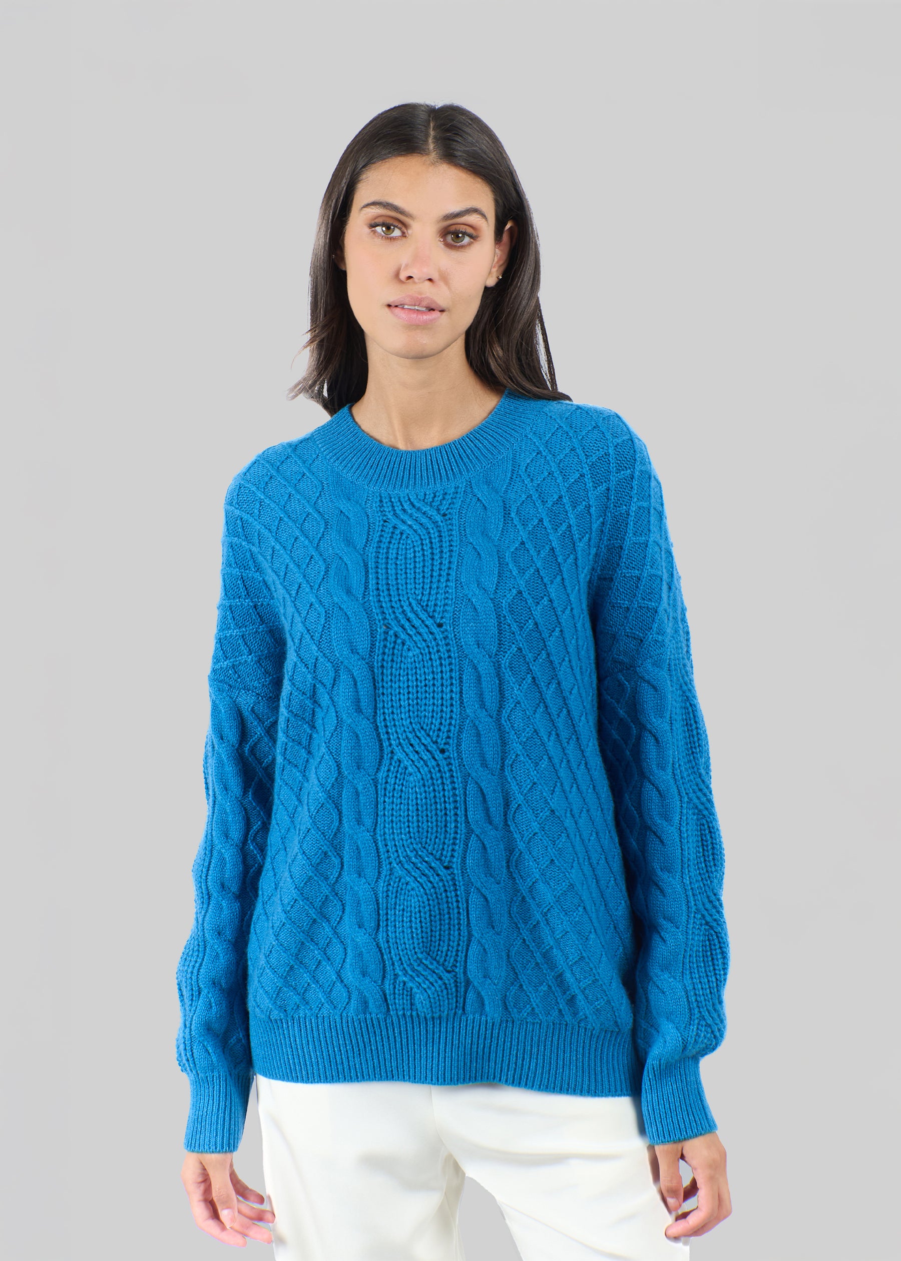 Filato Cable Knit Oversized Cashmere Jumper