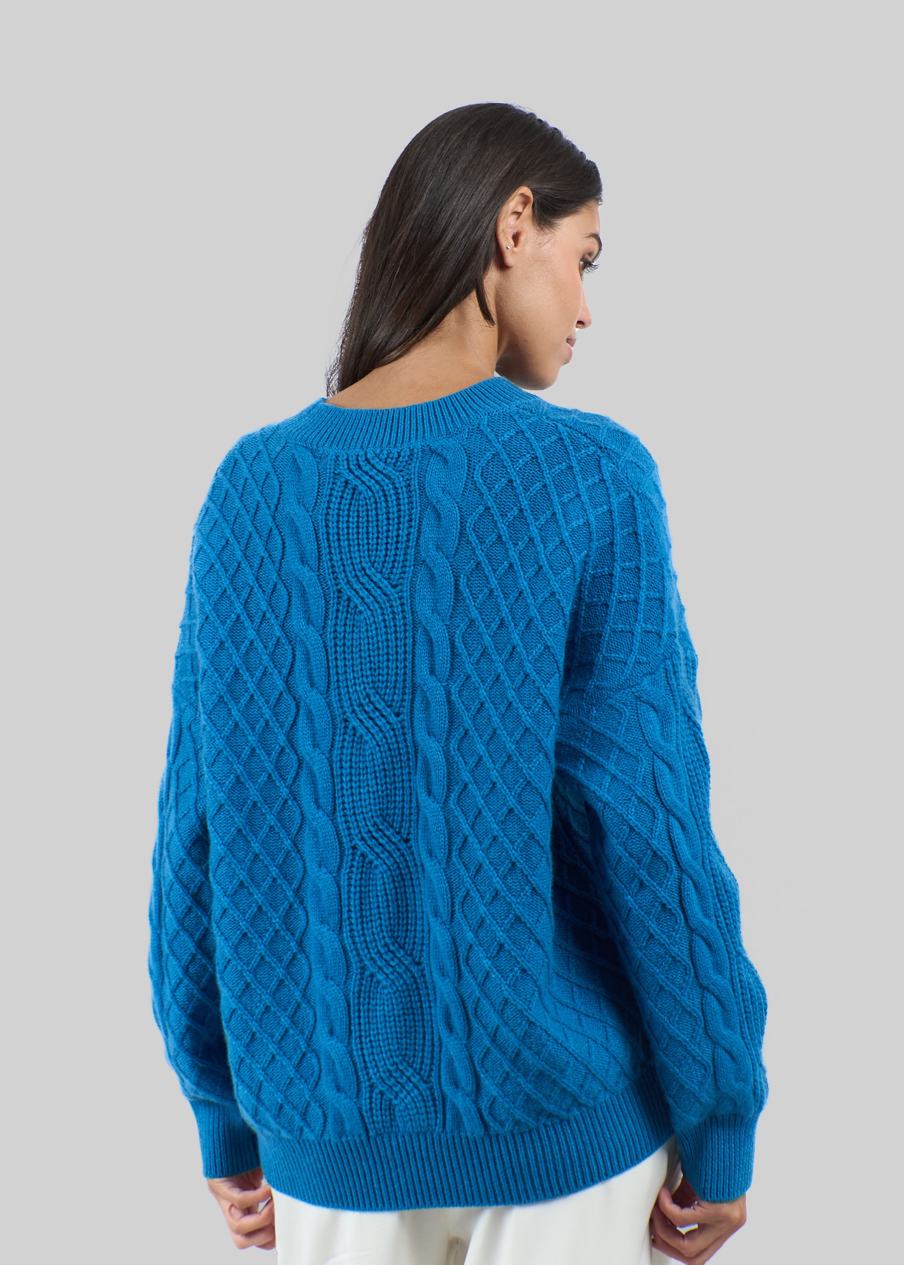 Filato Cable Knit Oversized Cashmere Jumper