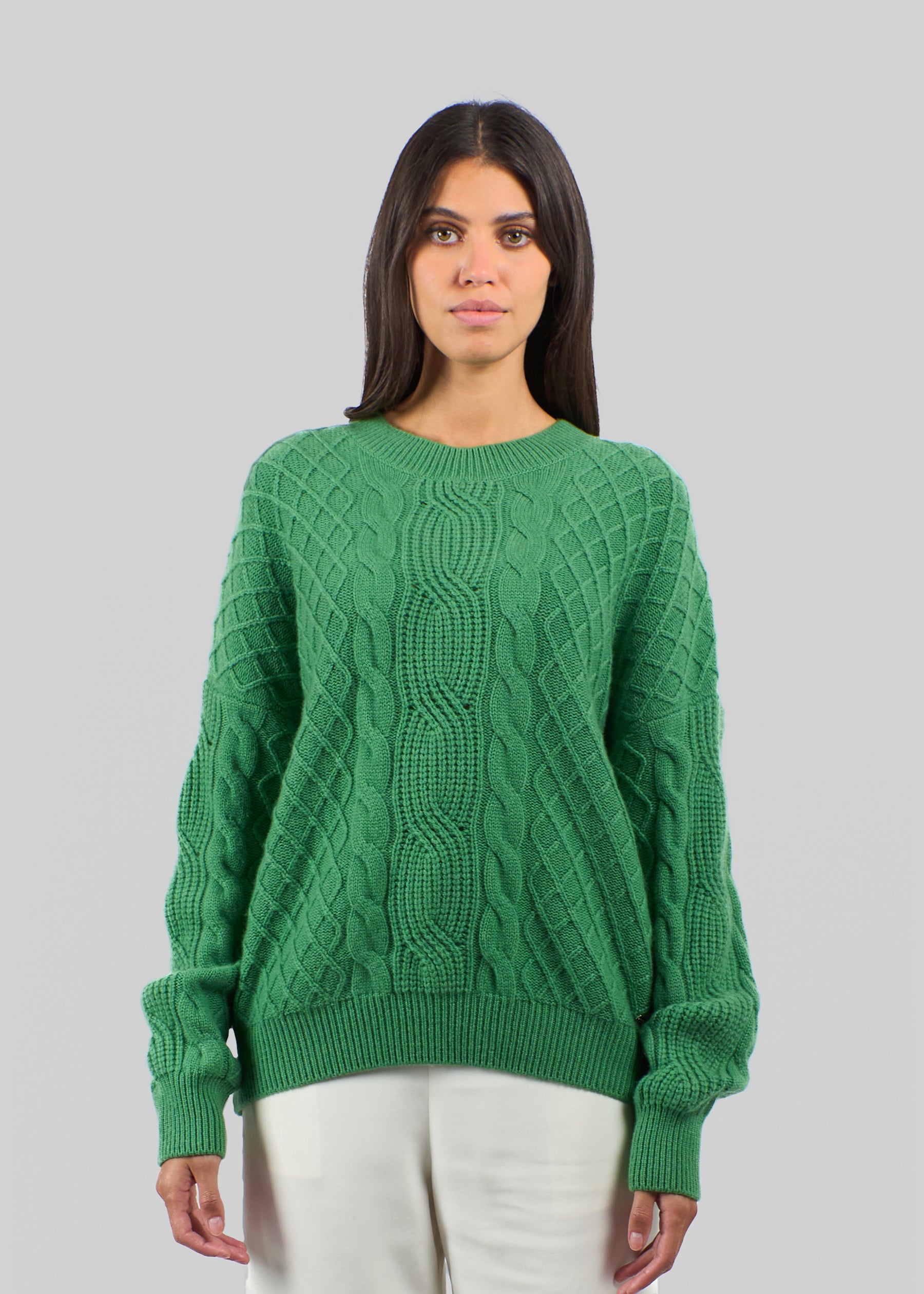 Filato Cable Knit Oversized Cashmere Jumper