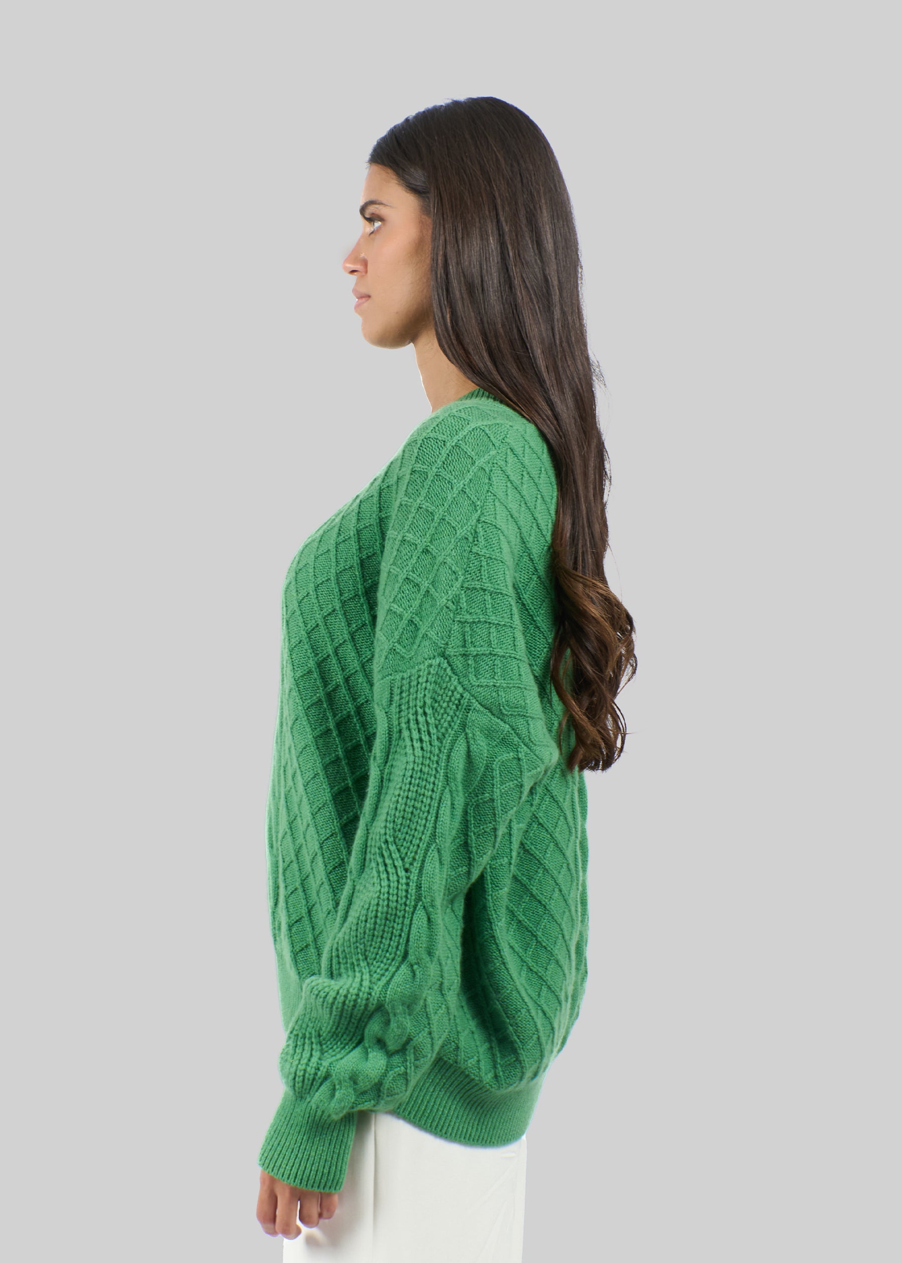 Filato Cable Knit Oversized Cashmere Jumper