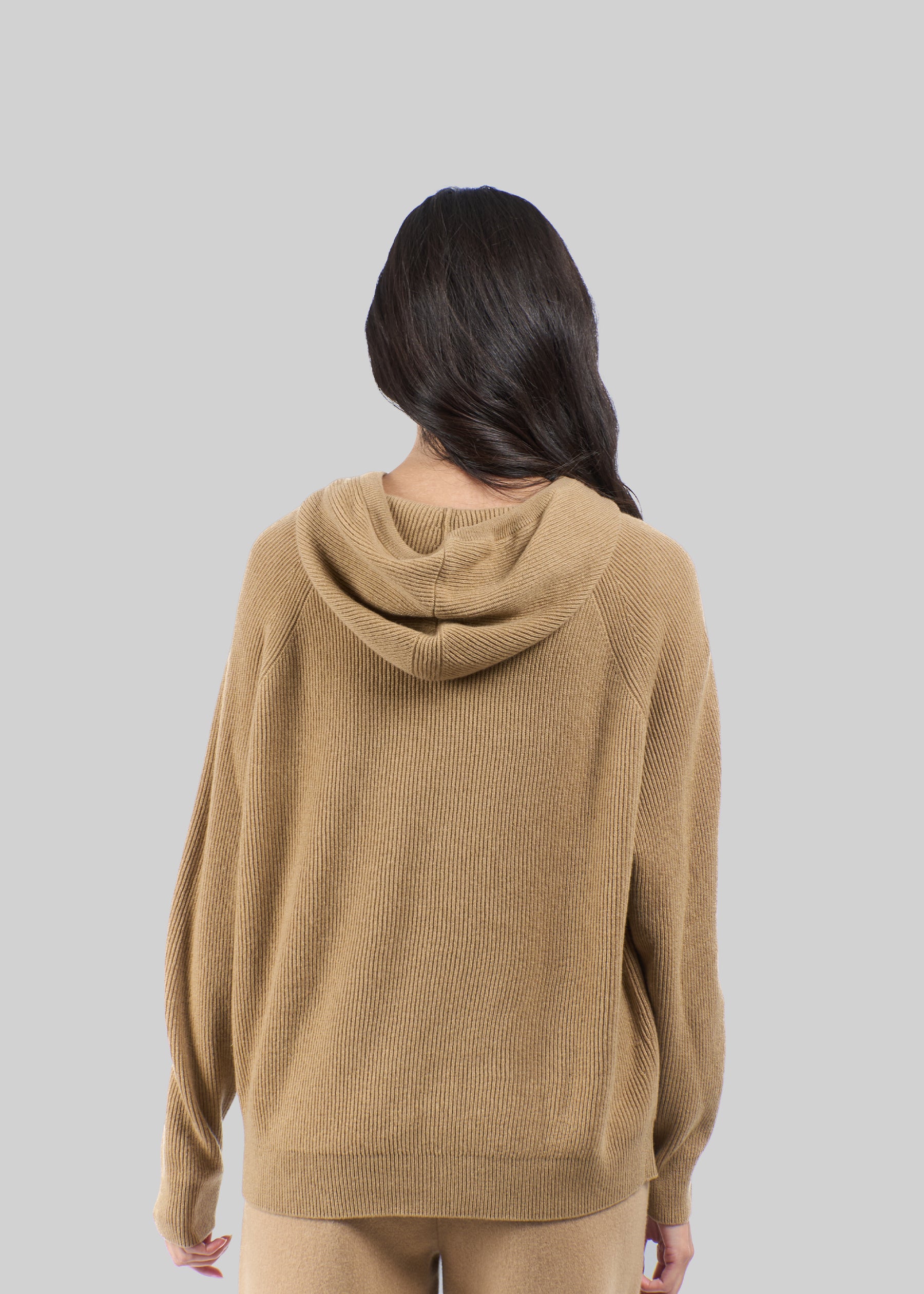 Ondoso Rib Knit Cashmere Hoodie