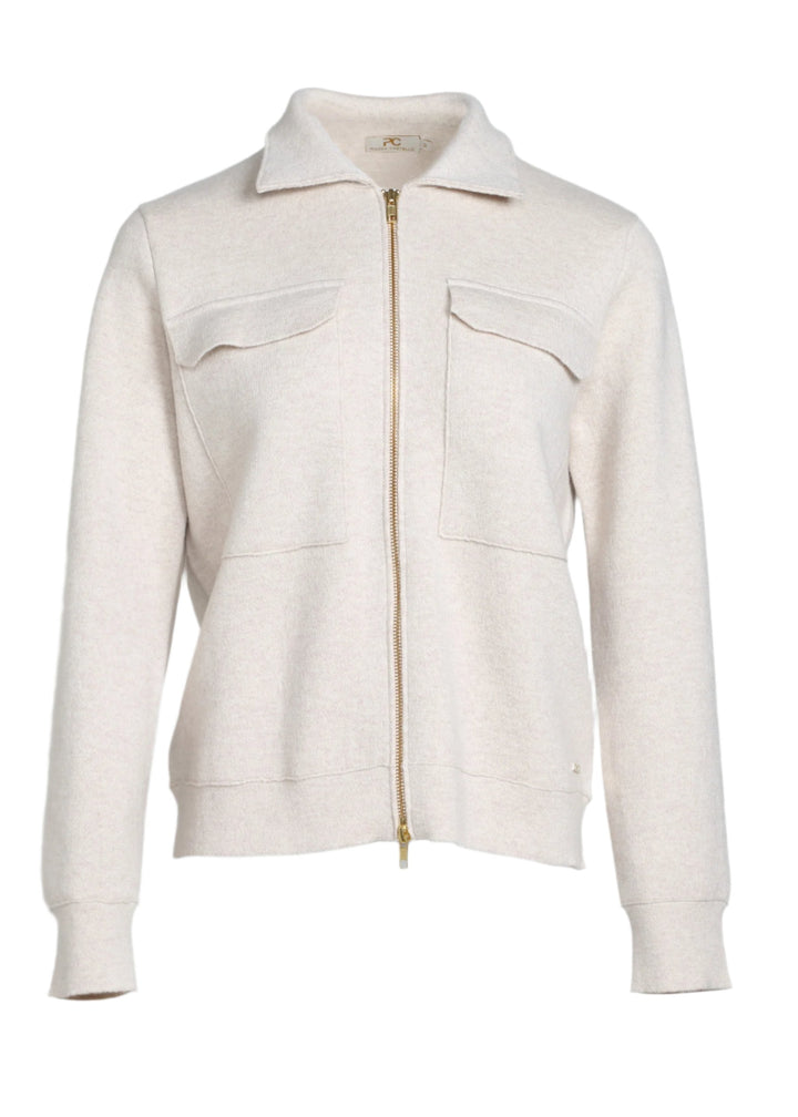 Giacca Utility in Cashmere con Zip