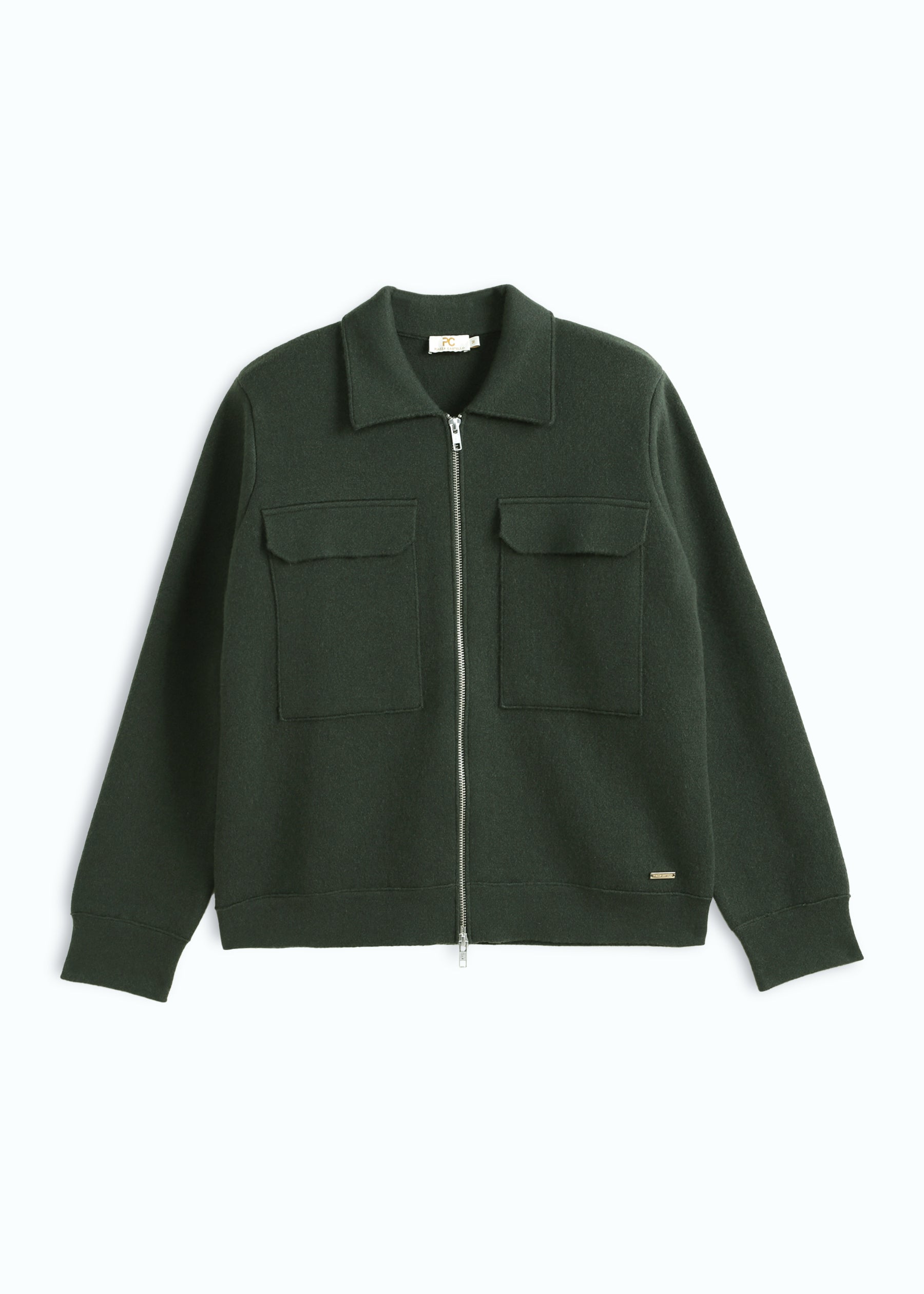 Lazio Cashmere Zip Utility Jacket